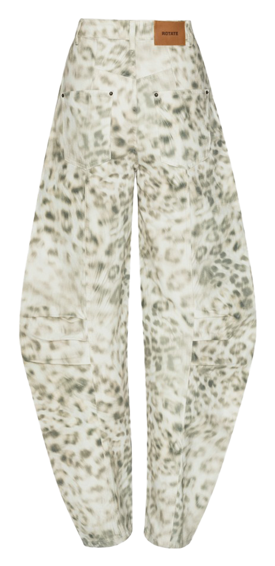 Pantalon large en coton imprimé ROTATE Multicolore