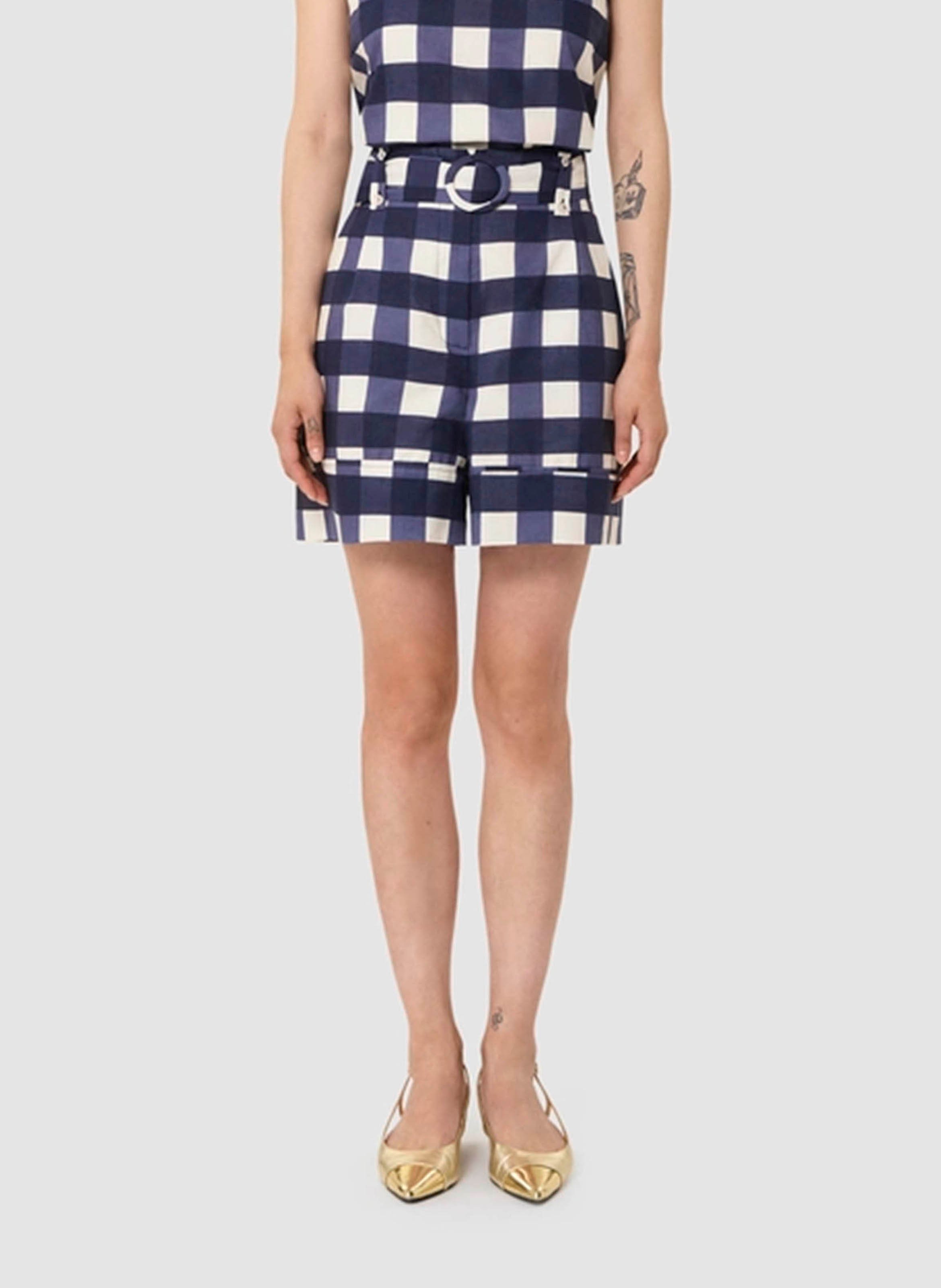 Straight linen-blend shorts Nuit Tara Jarmon - Women TVSHO08TV214 ...