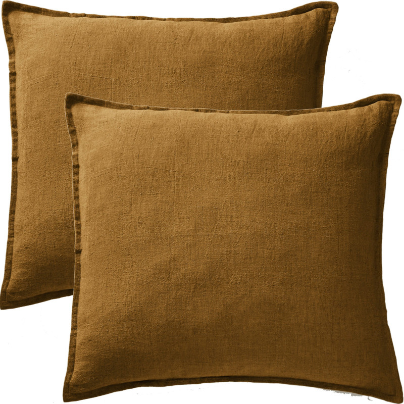 Cotton percale pillow case L'EFFET PAPILLON