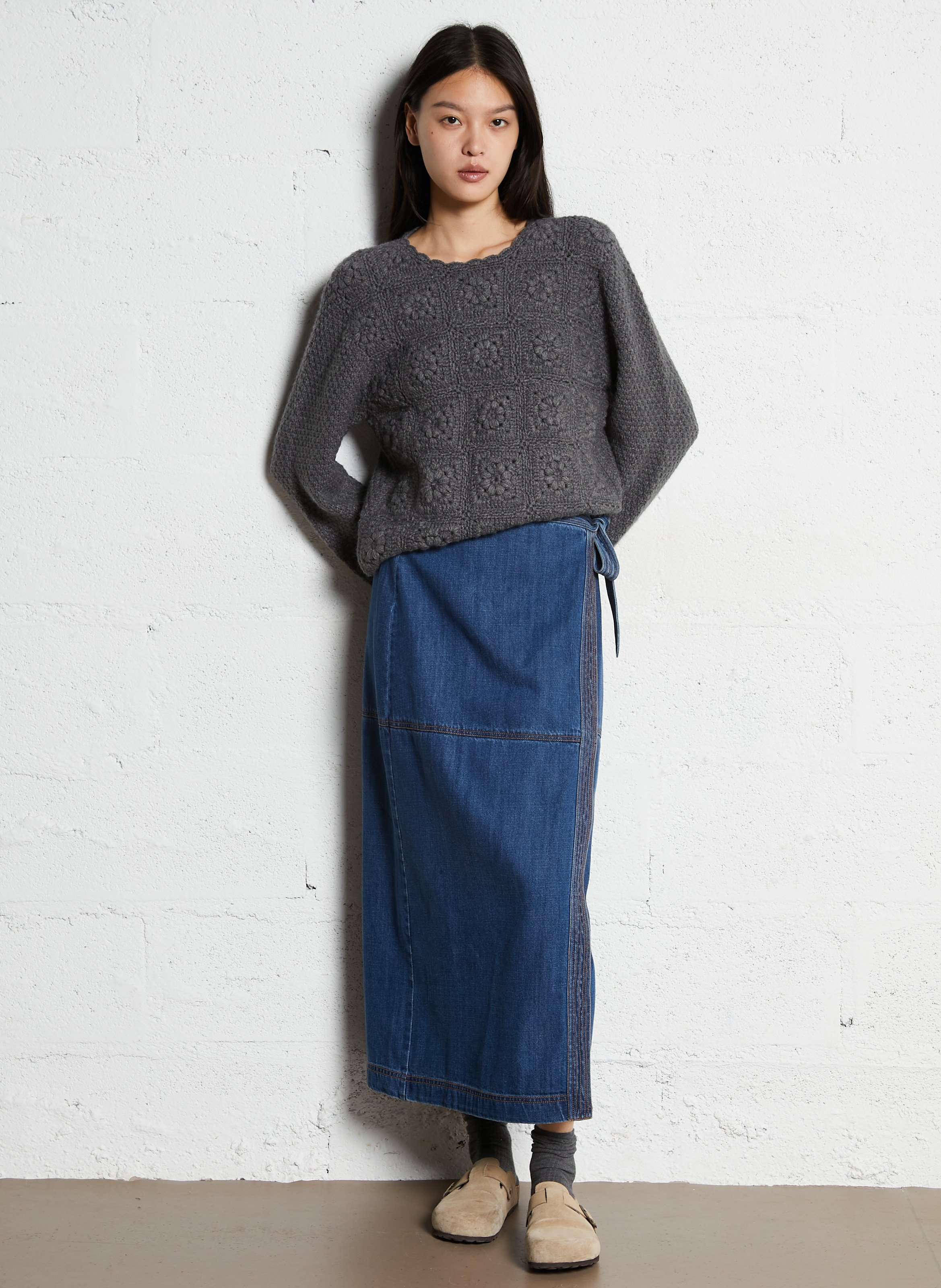 High-neck sweater LOUISE MISHA Grey