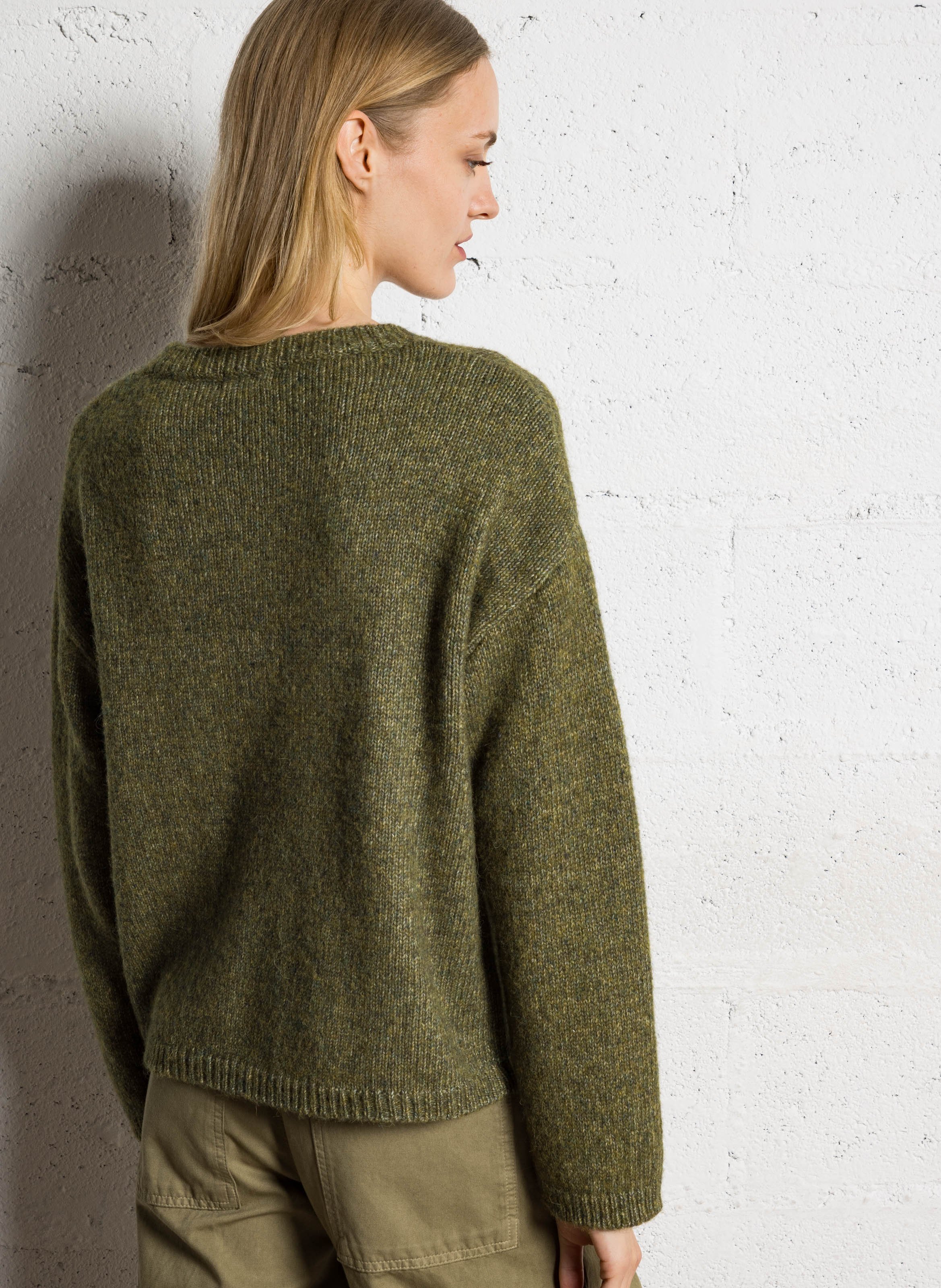 Oversized wool-blend cardigan JC SOPHIE Green