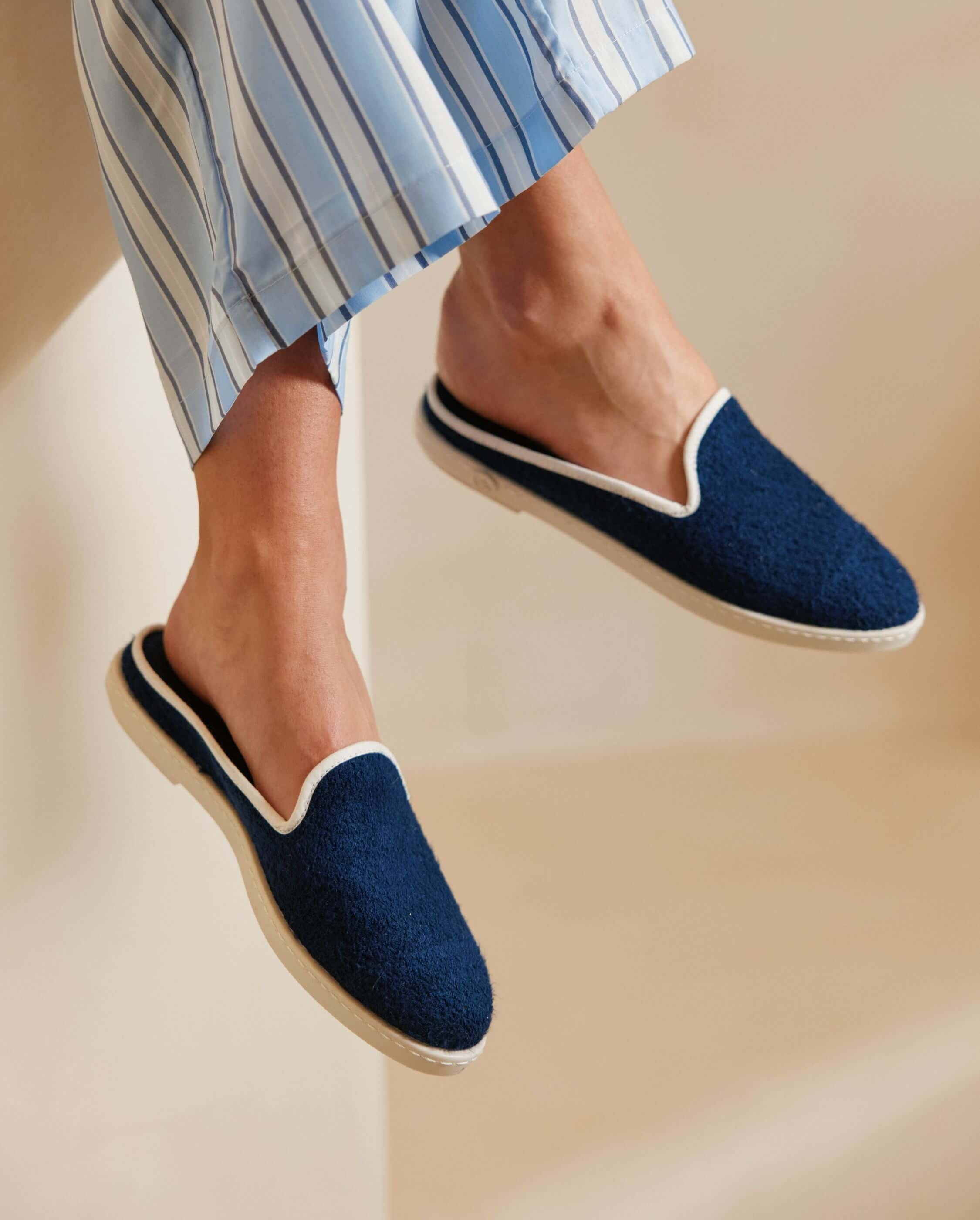 Women's sponge mule, navy ANGARDE Blue