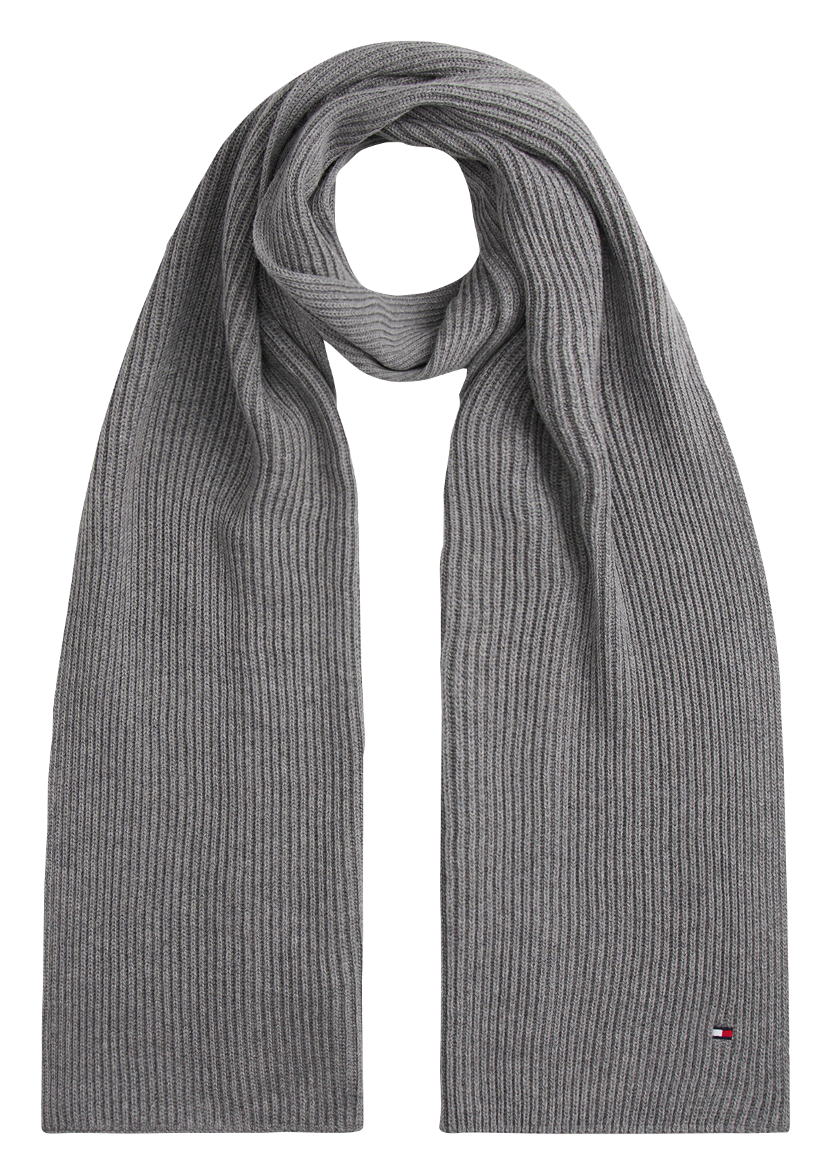 Organic cotton-blend scarf TOMMY HILFIGER Grey