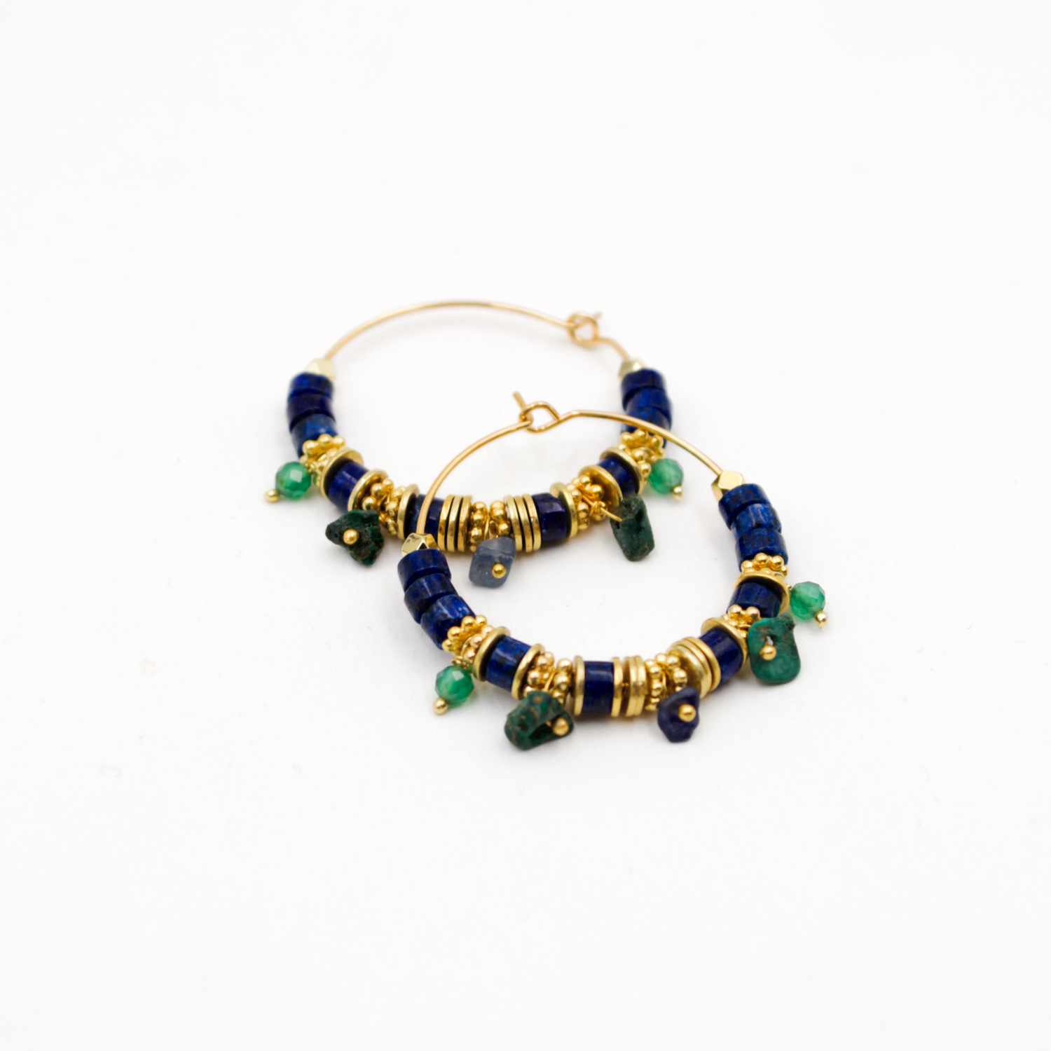 Heishi hoops - Coralie L'ATELIER DES DAMES Golden