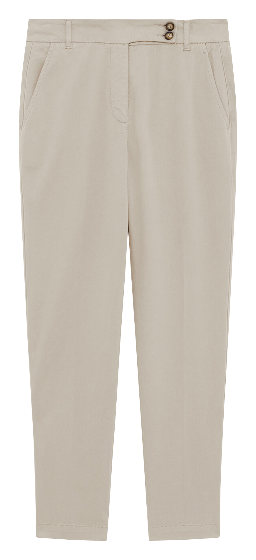 Cotton-mix slim trousers CAROLL Grey