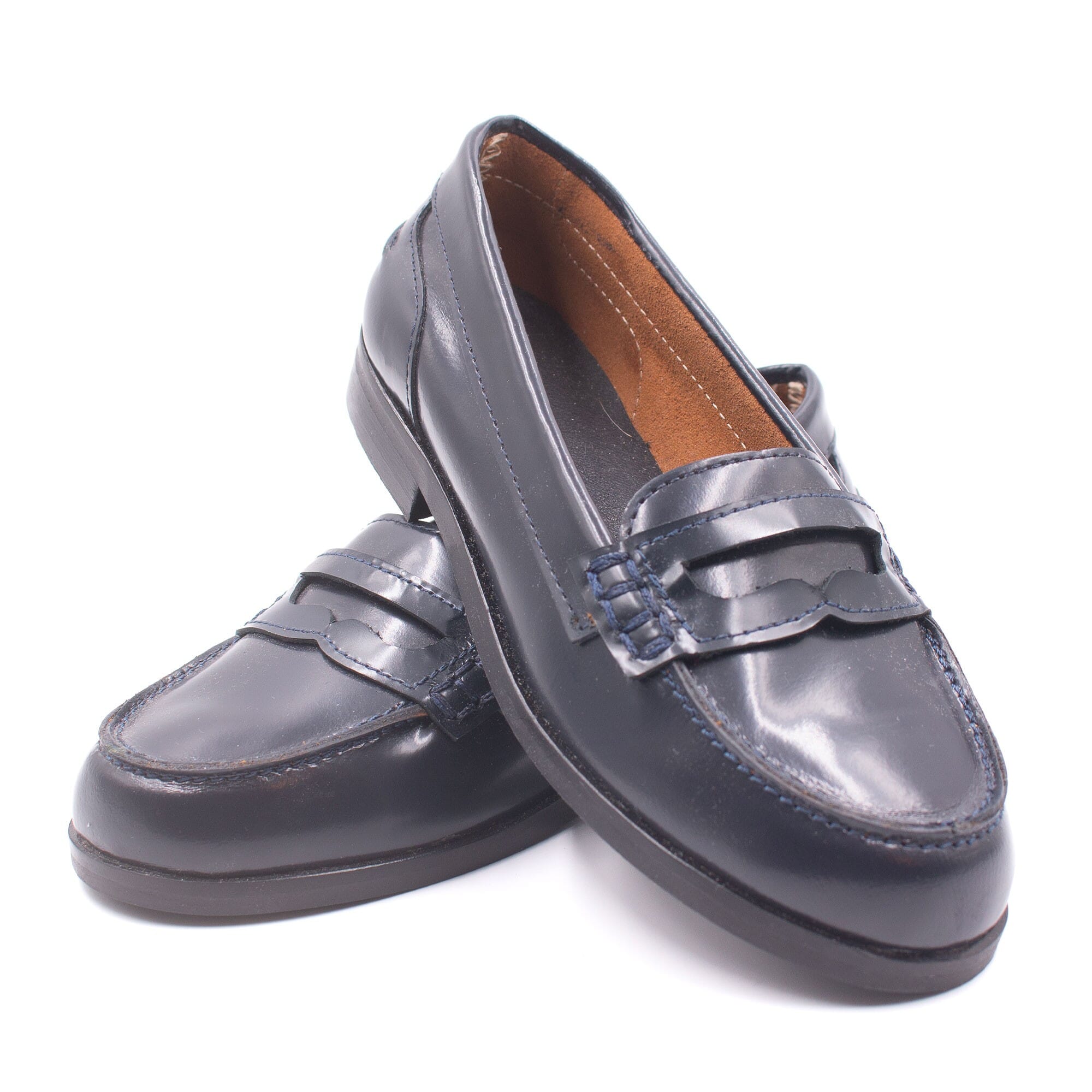 Oni aspen - leather moccasins for girls Boni & Sidonie Blue