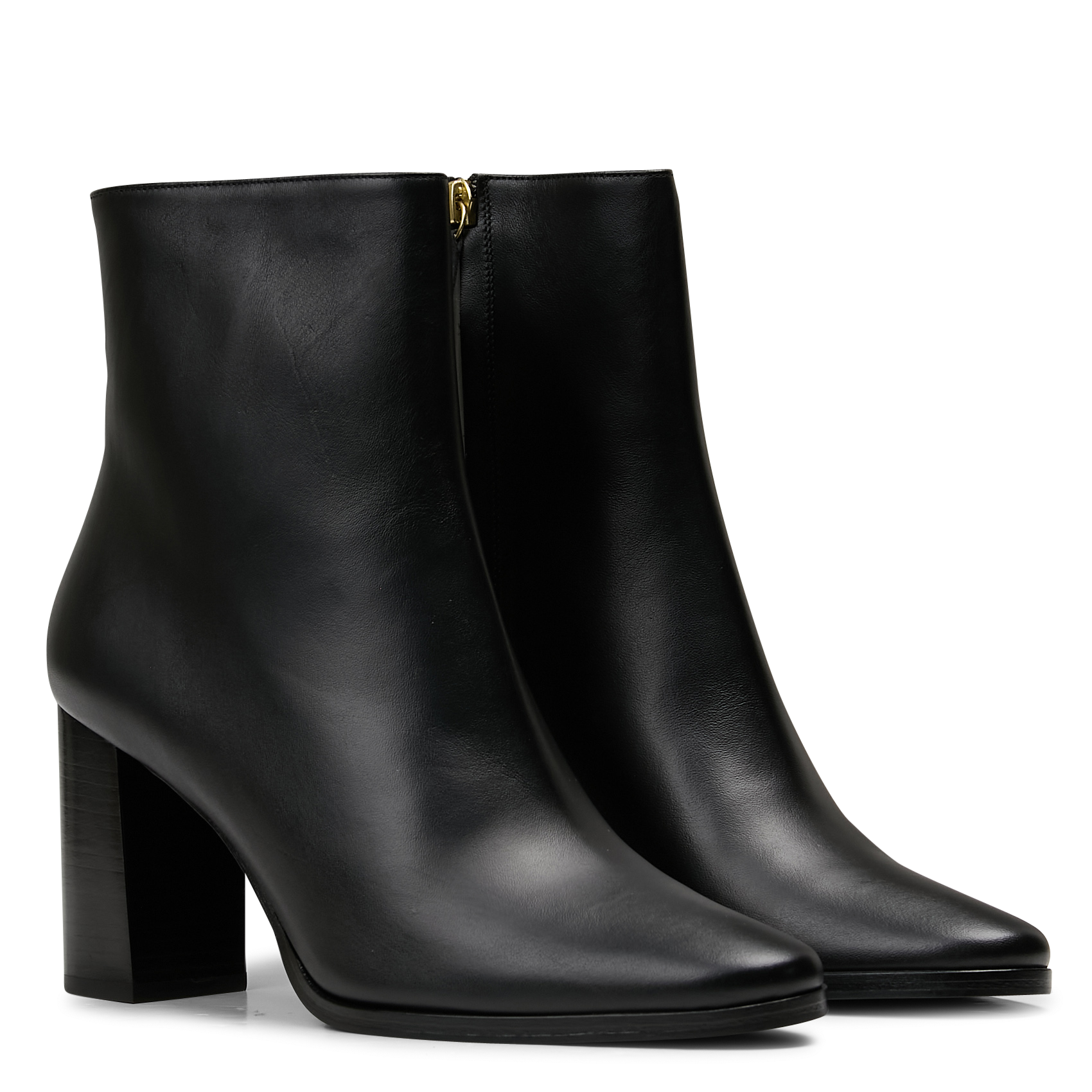 Bottines à talons en cuir RIVECOUR Noir