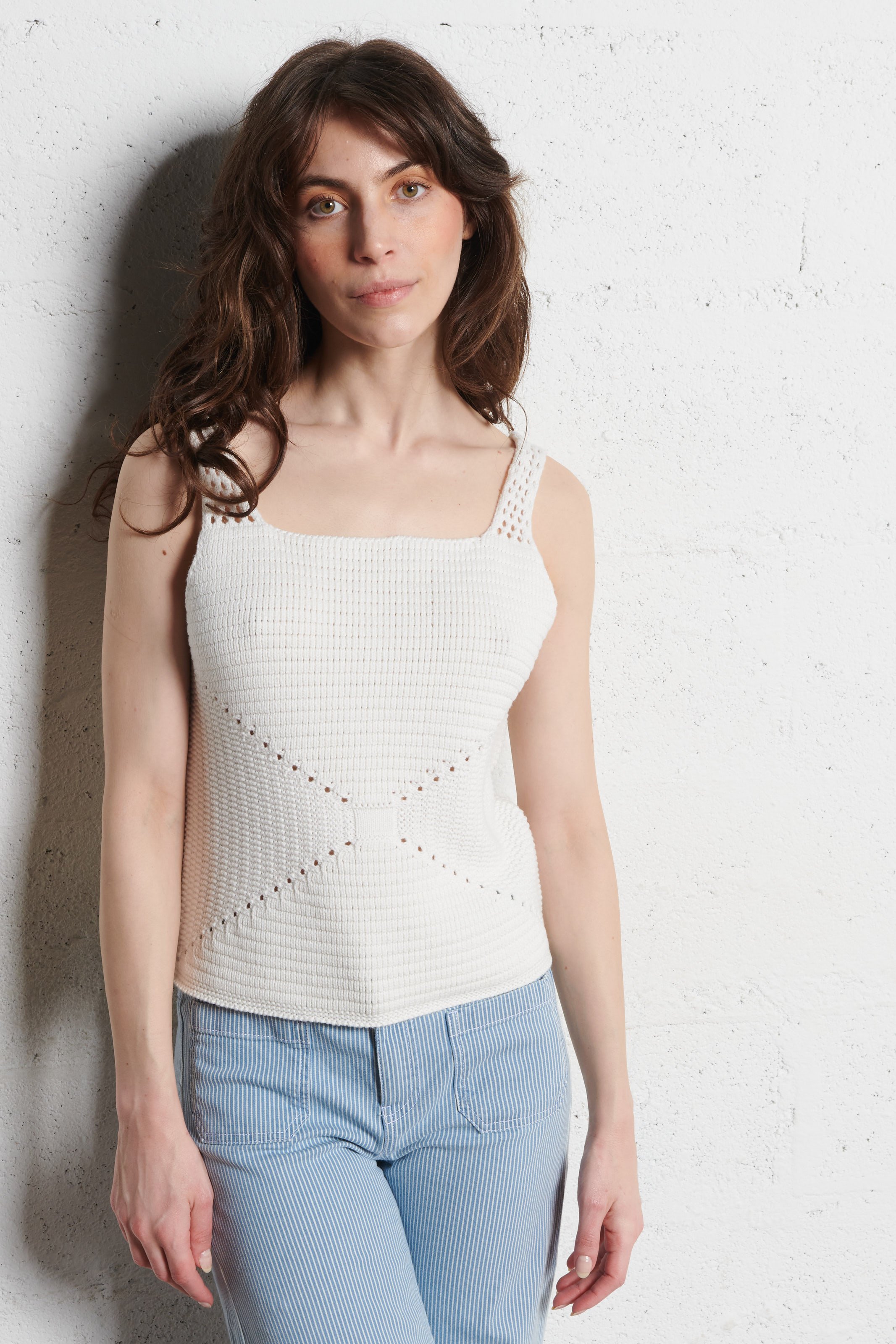 Débardeur droit en coton MAISON 123