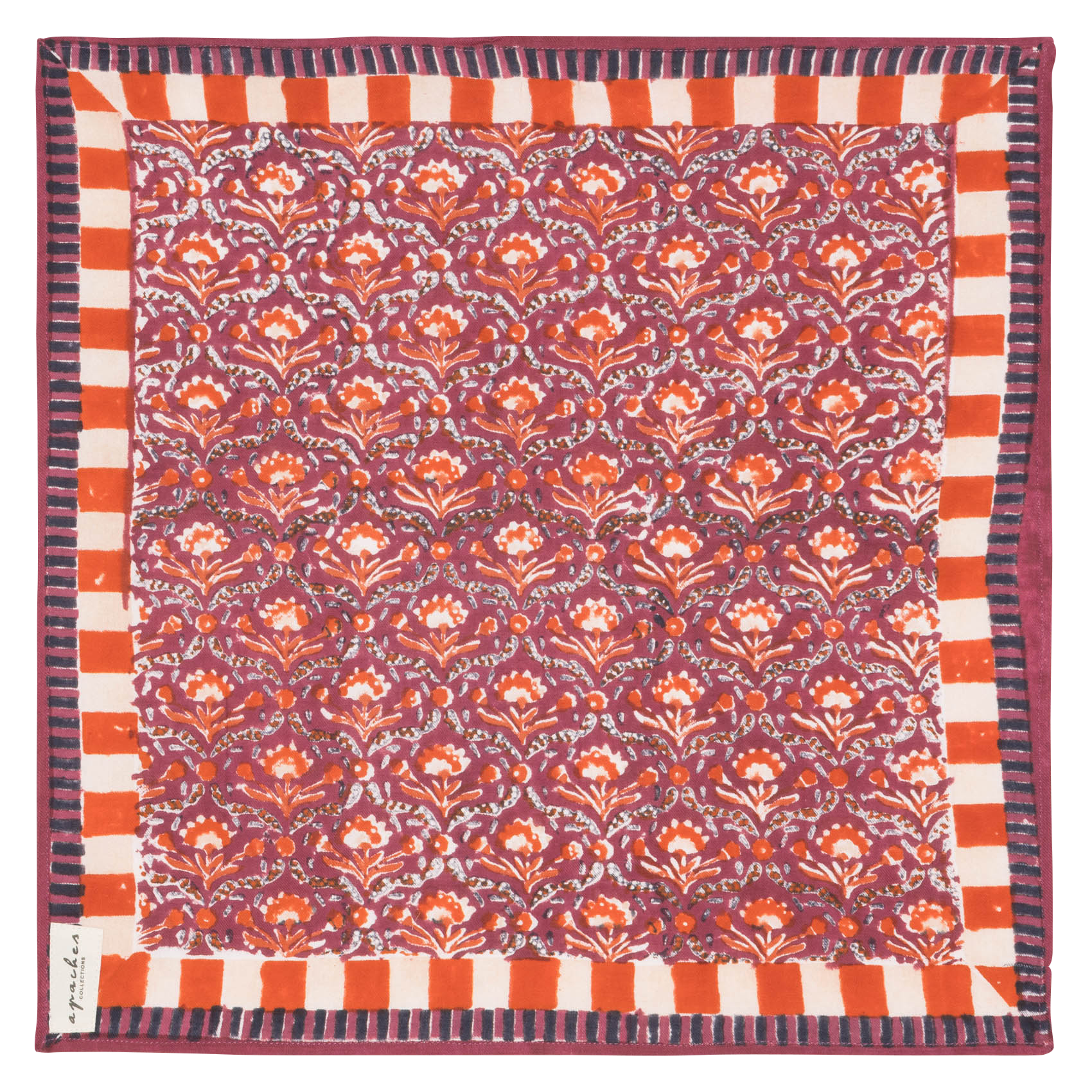 Foulard en coton APACHES COLLECTIONS Rouge