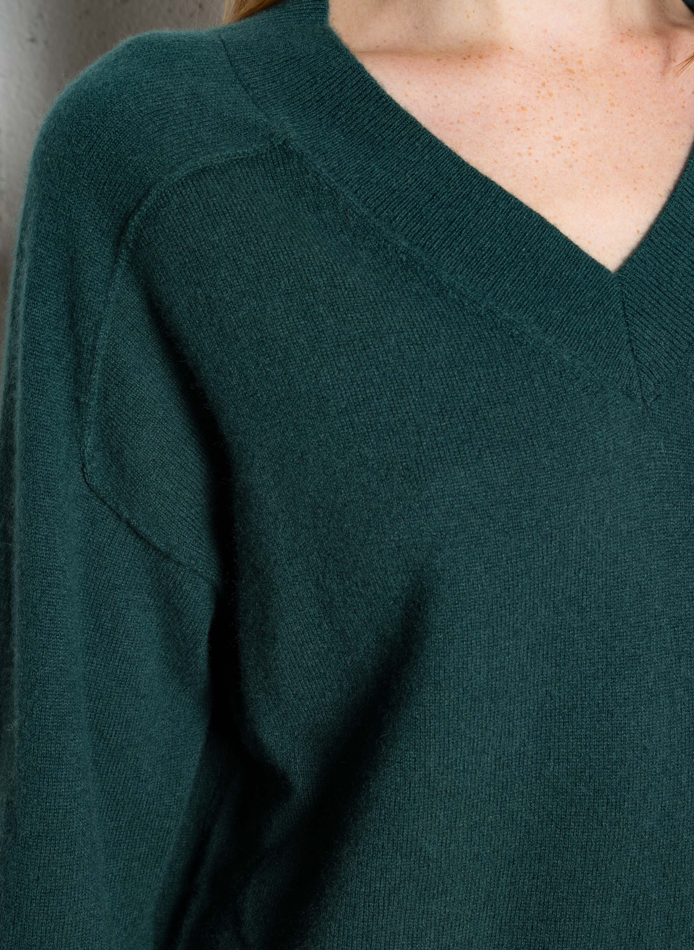 Oversized cashmere sweater MAISON 123 Green