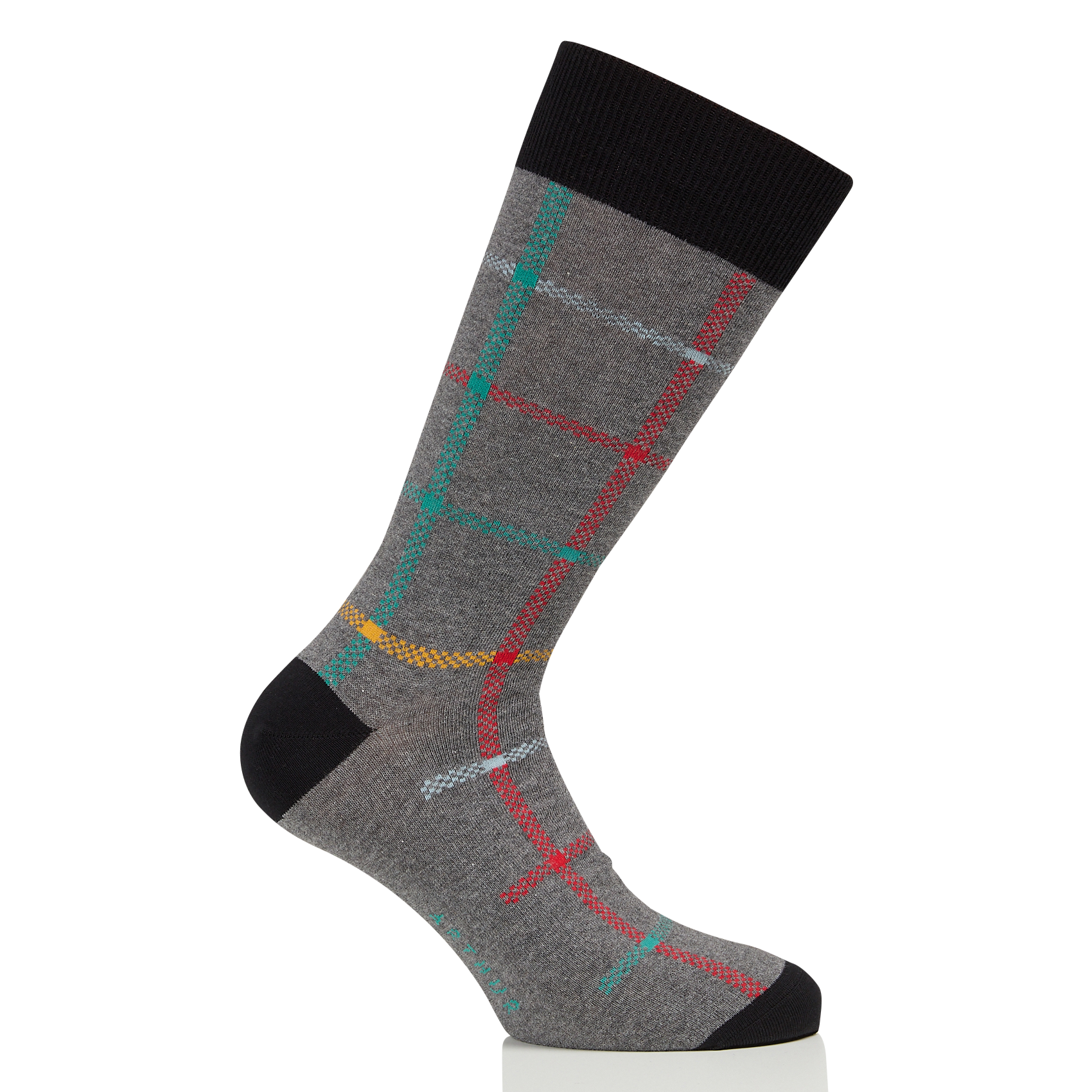 Pack 2 chaussettes en coton mélangé ARTHUR Gris