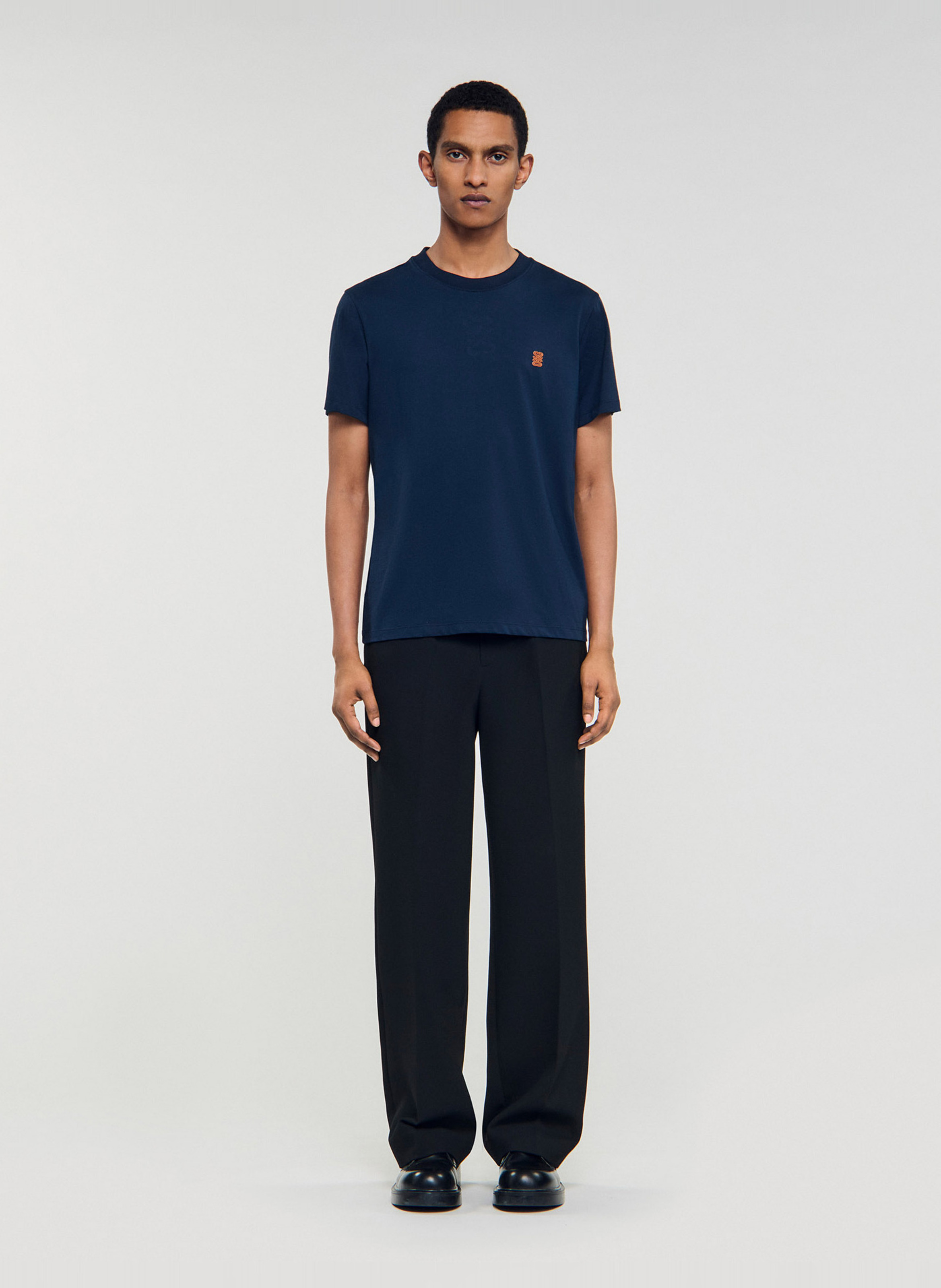 Camiliday round-neck sleeveless cotton top SANDRO Blue