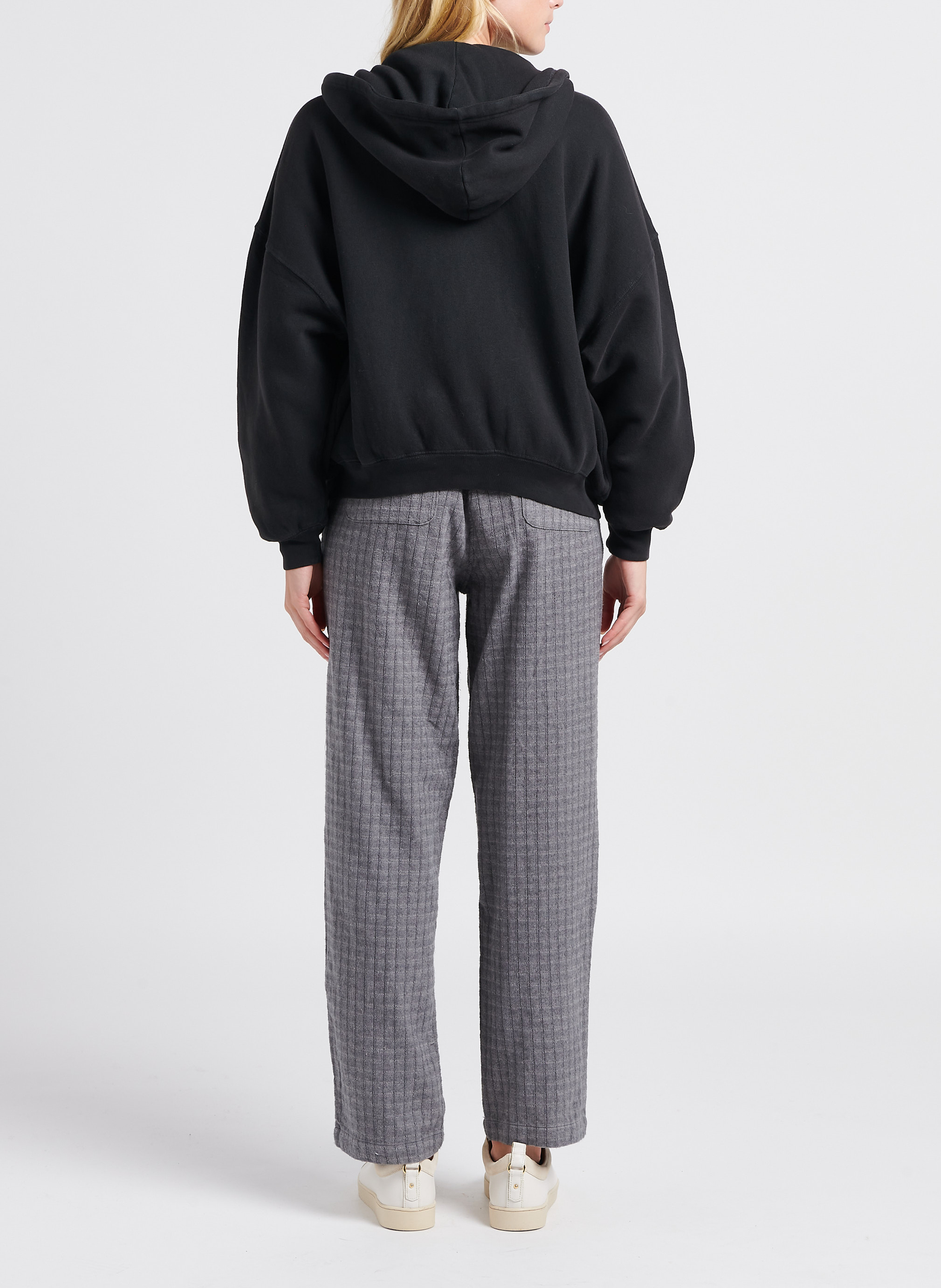 Rundhals-Sweatshirt aus Baumwoll-Mix AMERICAN VINTAGE Schwarz