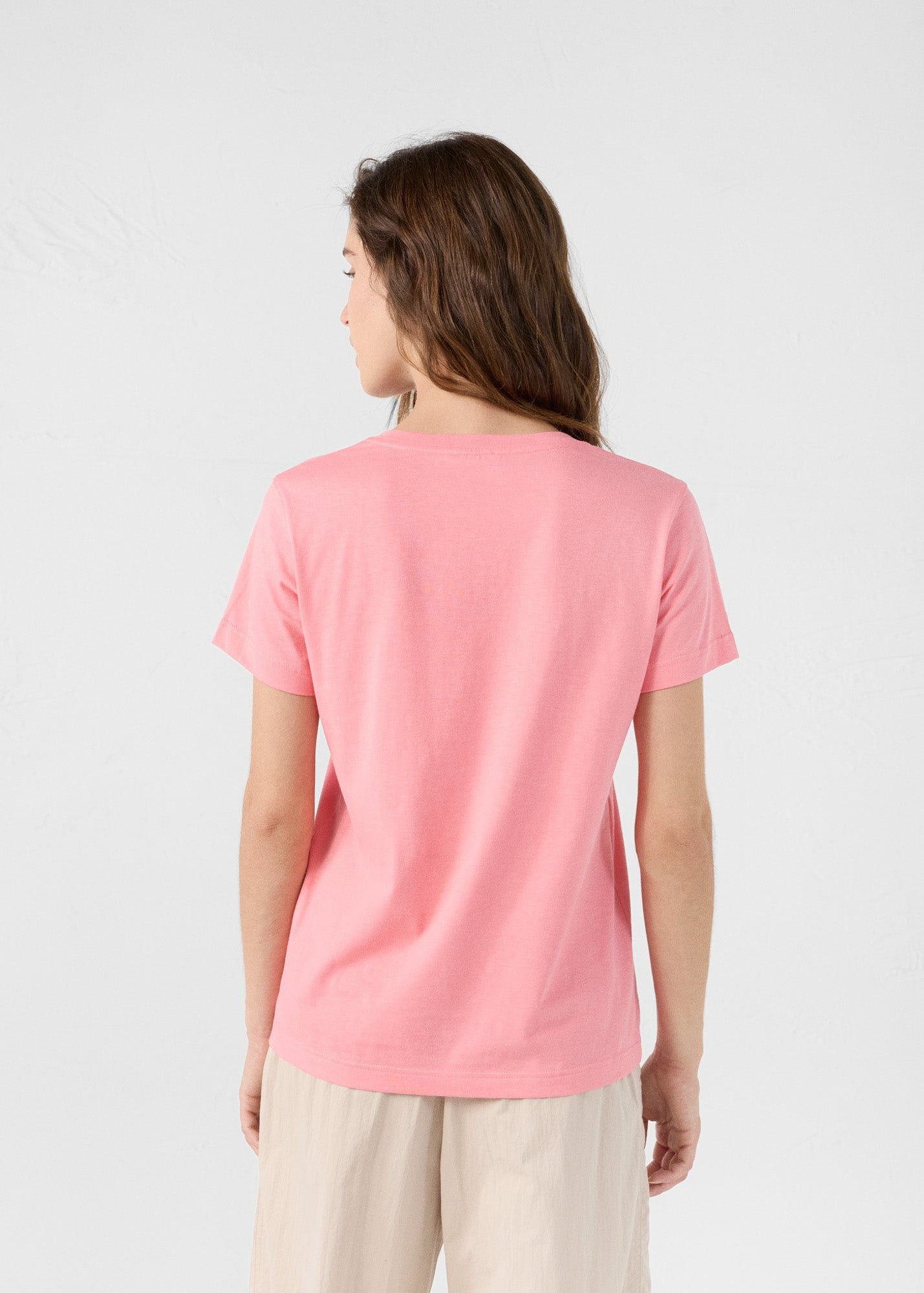 V-neck soft t-shirt JOTT Pink