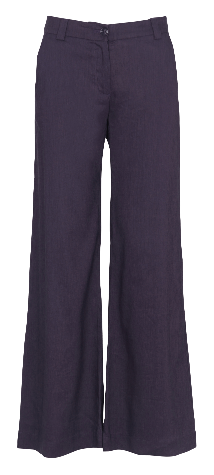 Wide-leg linen-blend pants COTELAC Purple