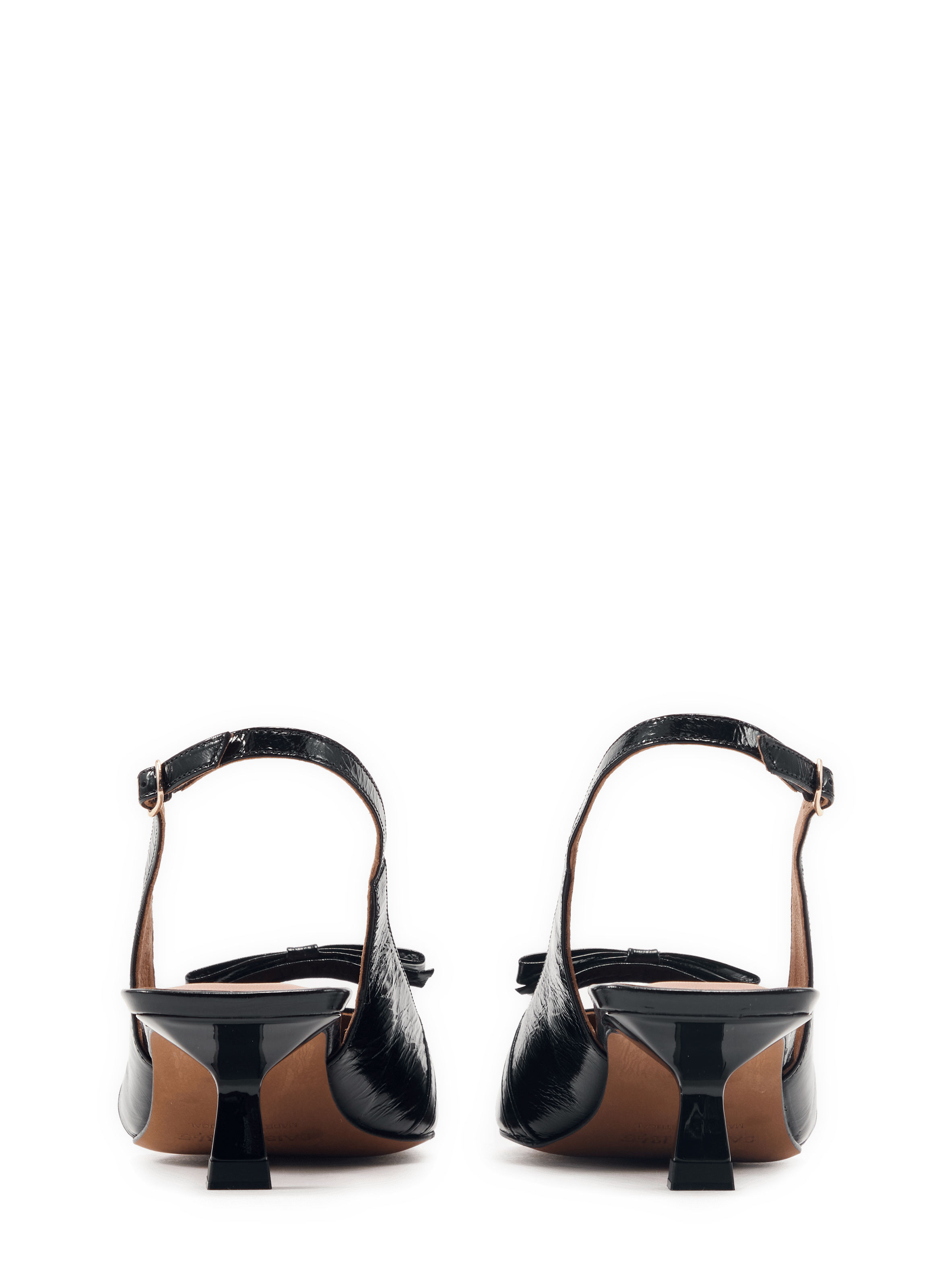 Slingback lakleren pumps SAISON 1865 Zwart