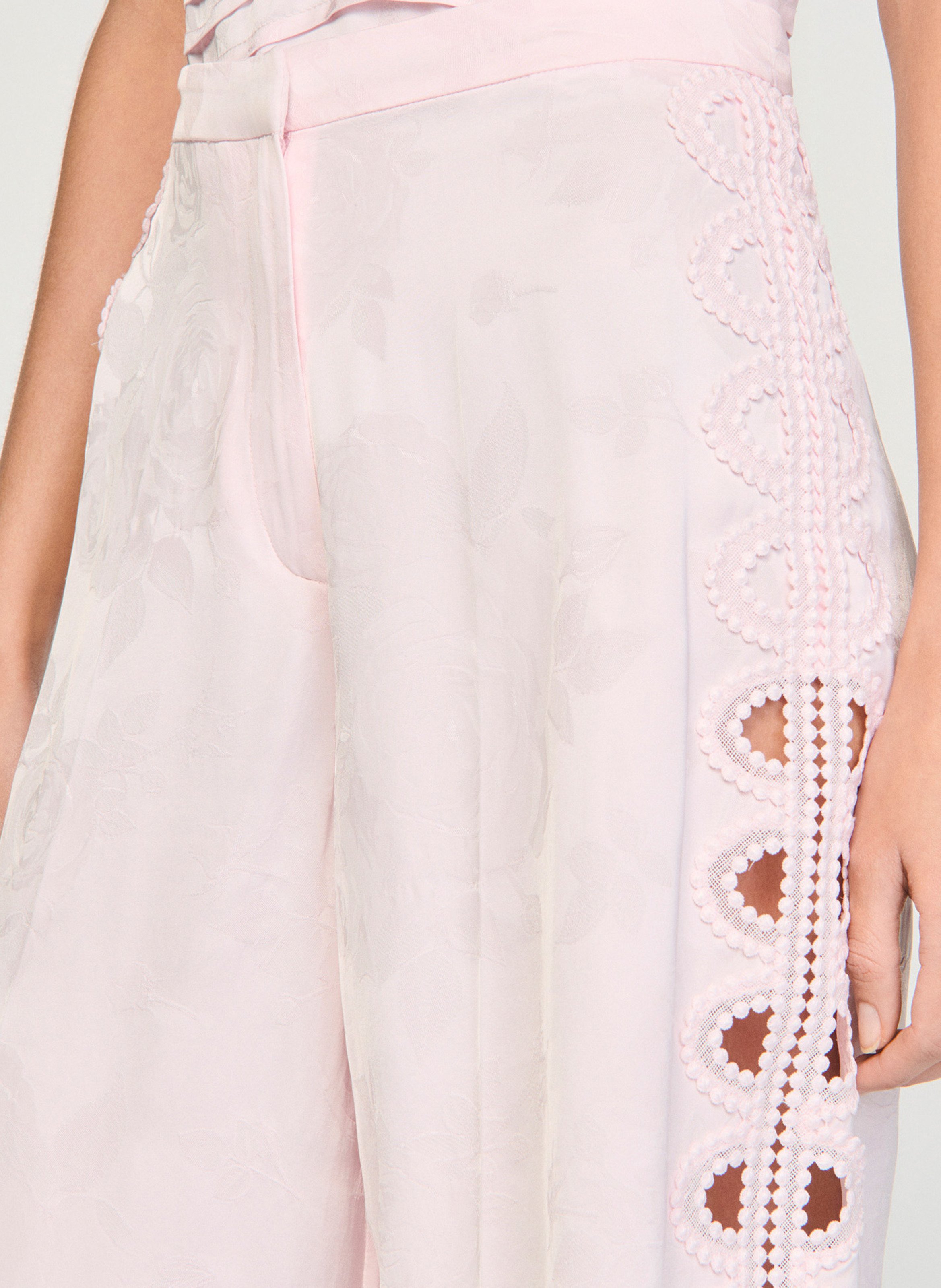 Bermuda met bloemen jacquard SANDRO Roze