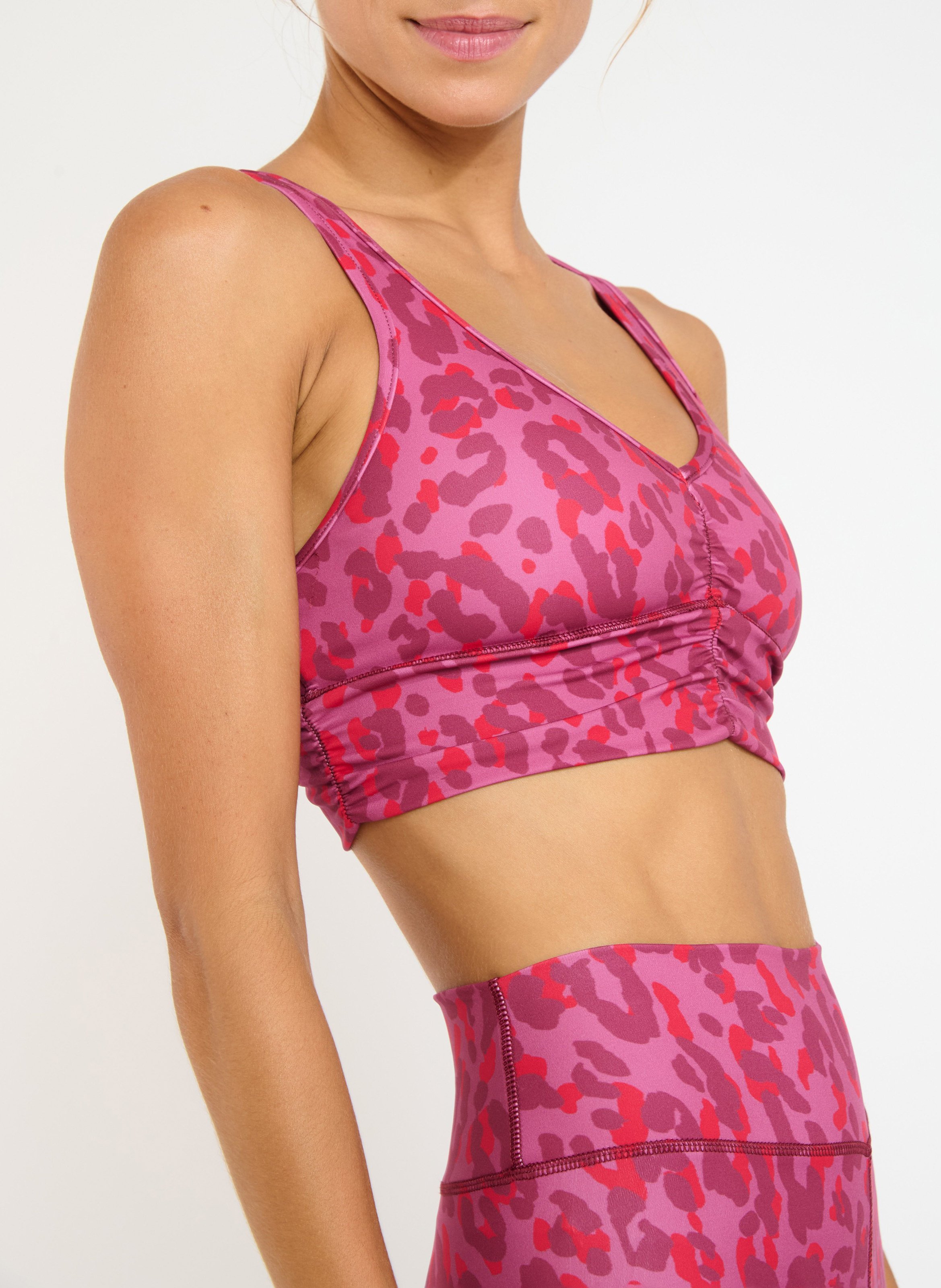 Asymmetrisches T-Shirt aus Jacquard BANANA MOON Rosa