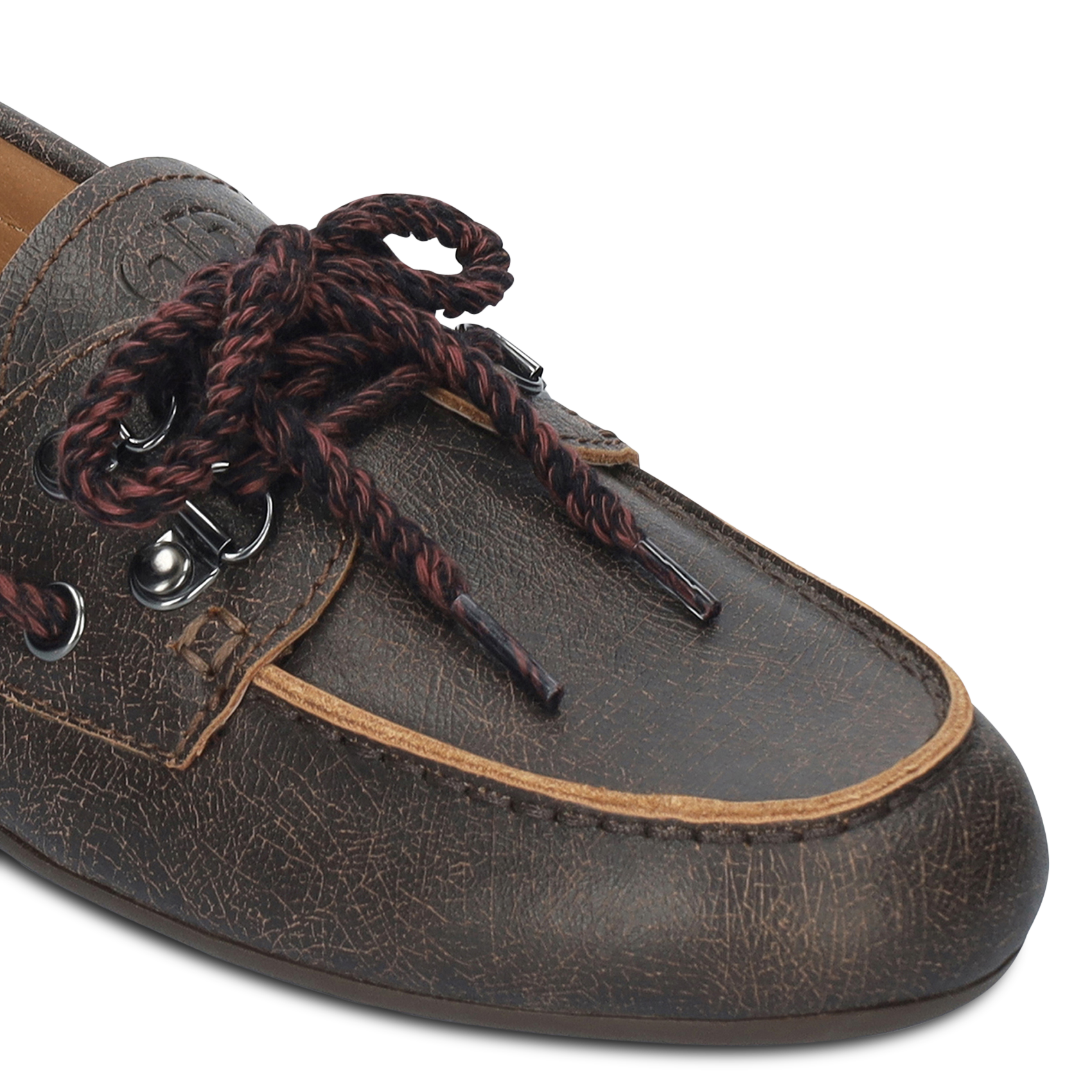 Lace-up leather loafers BIBI LOU Brown