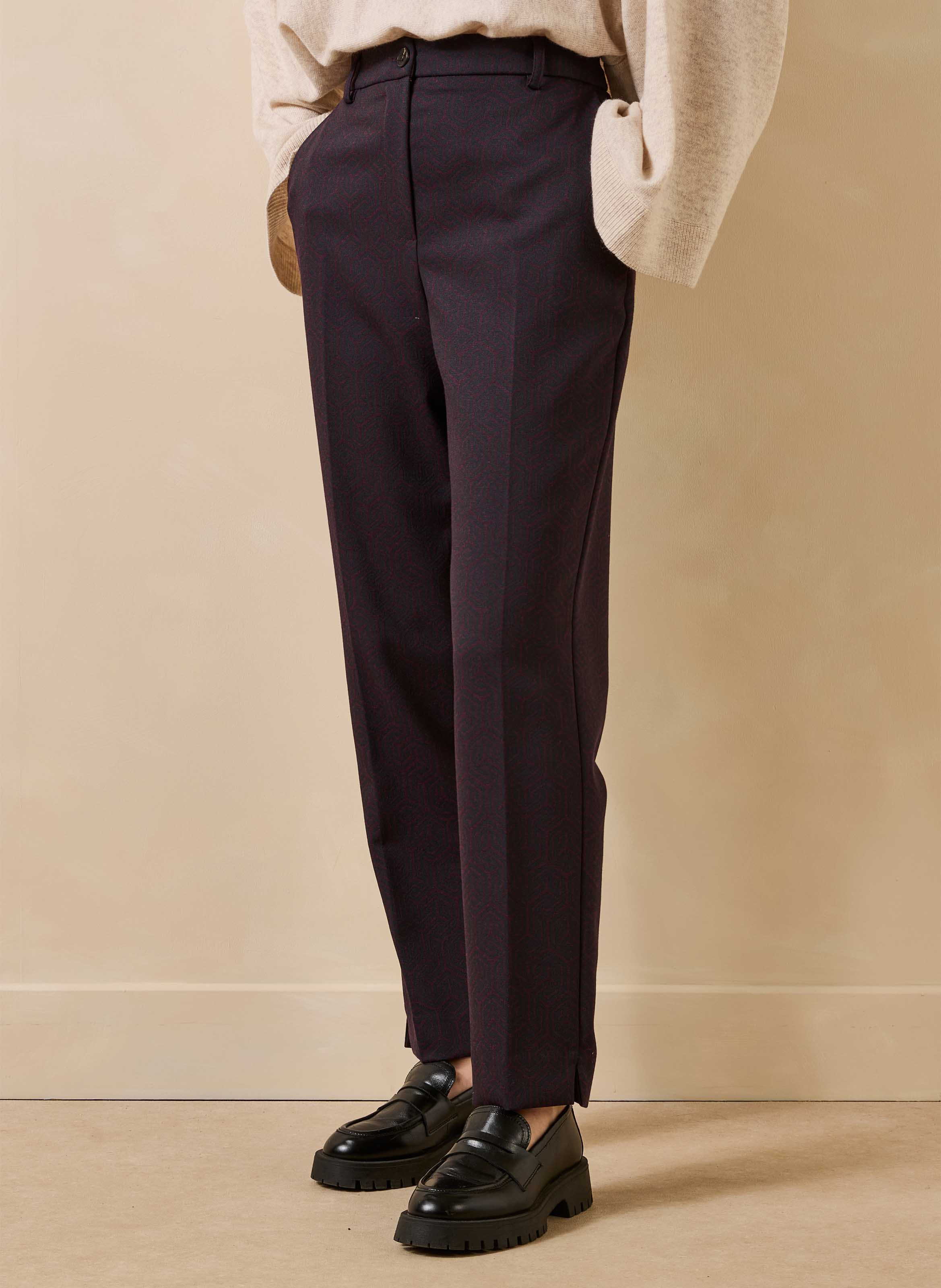 Printed cigarette pants LA FEE MARABOUTEE Multicolored