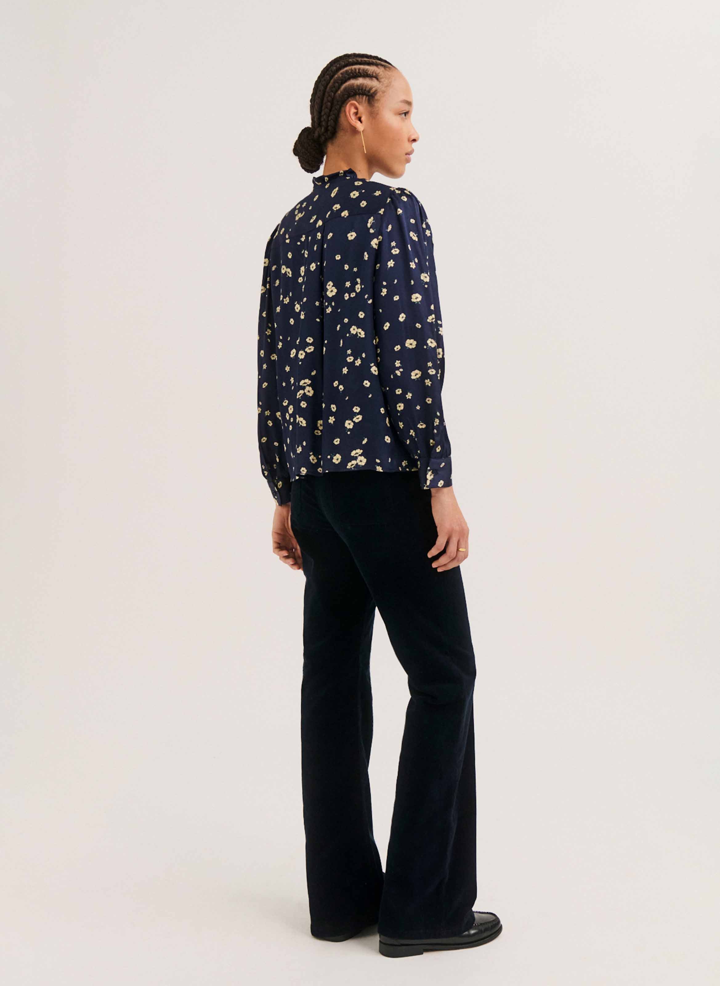 Chemise droite imprimée PABLO Bleu