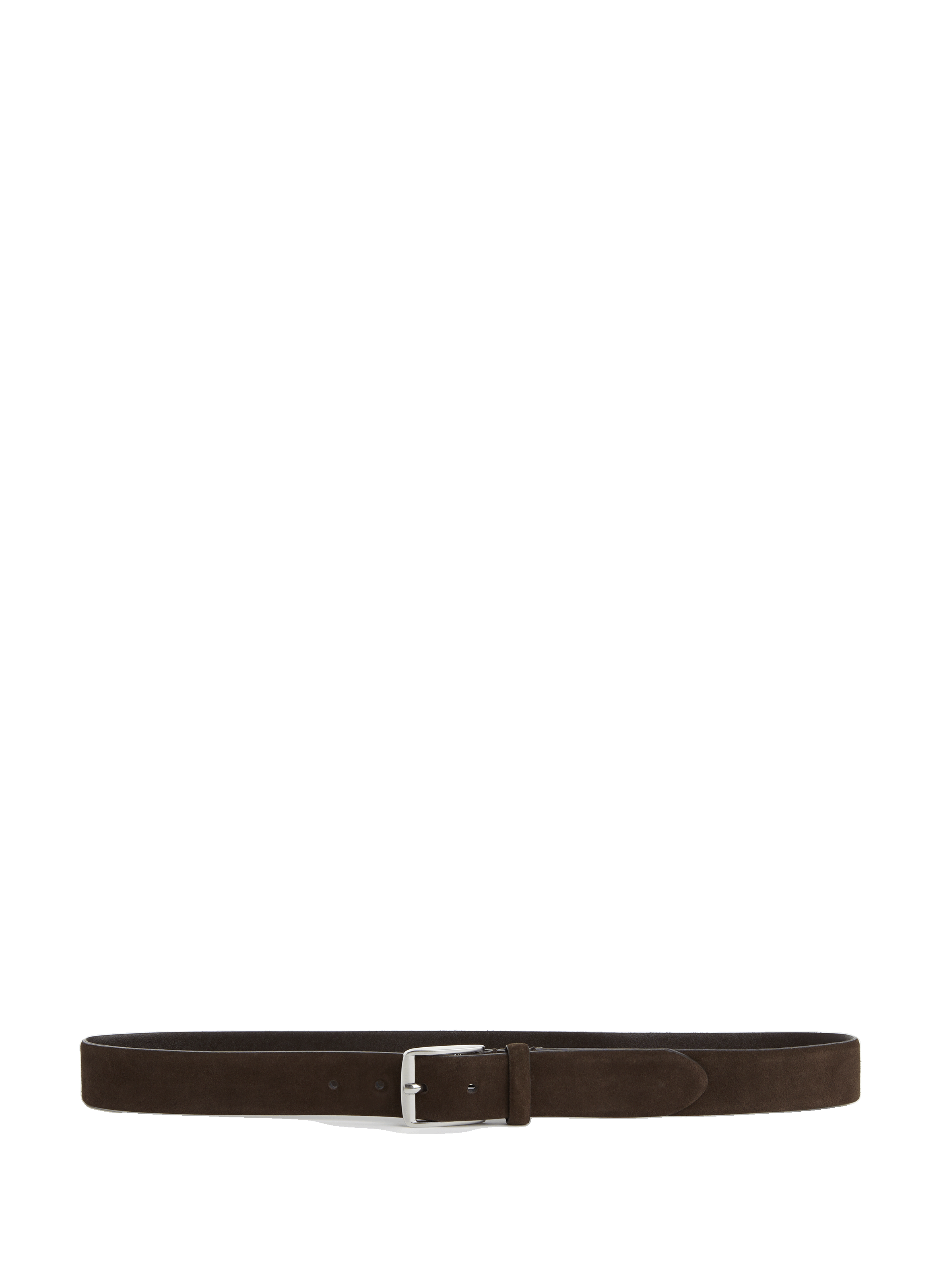Belt in cowhide leather lem 98121/01 nubuck choc AU PRINTEMPS PARIS