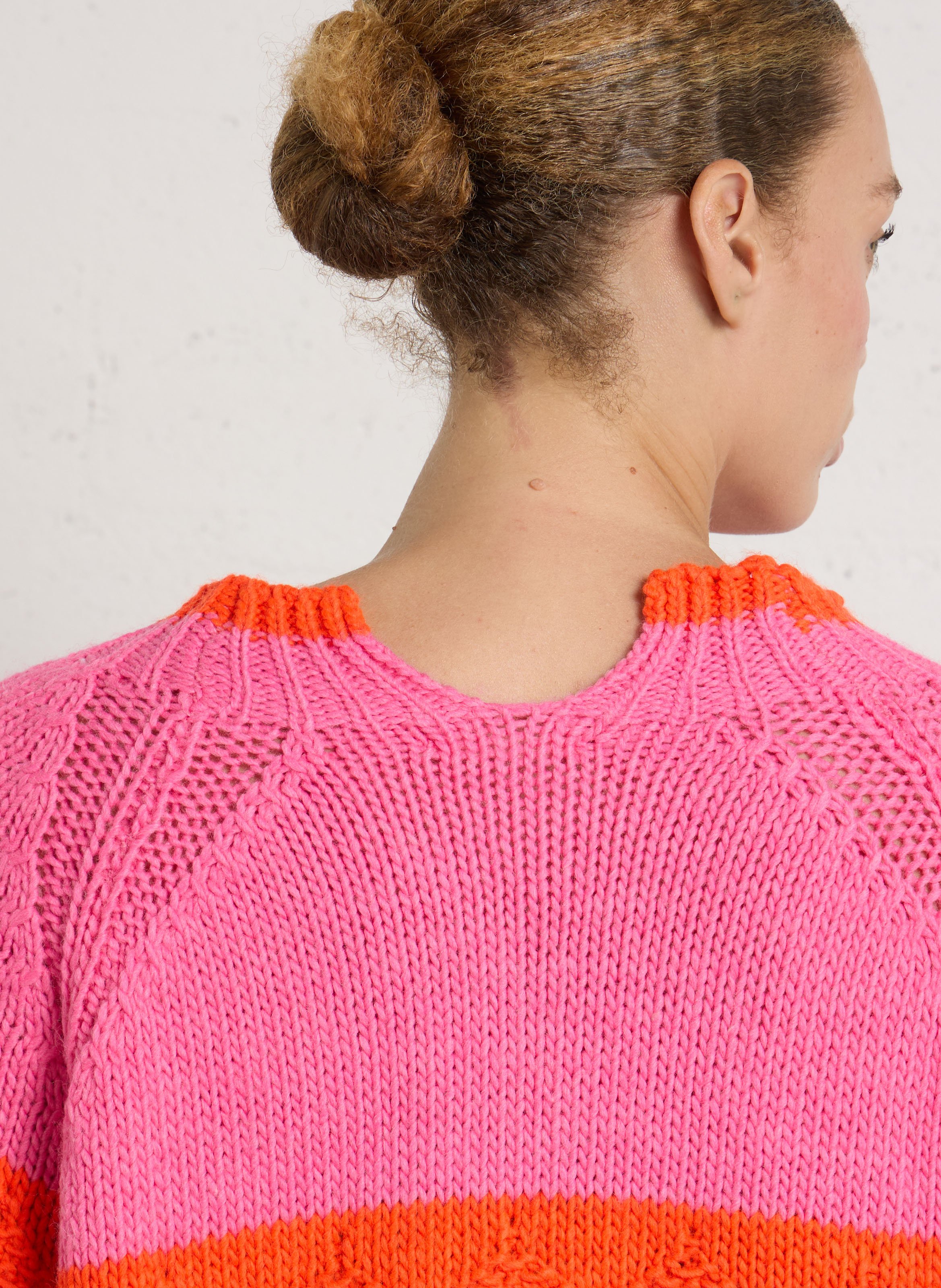 Oversized Long Sleeve Sweater DR BLOOM Pink