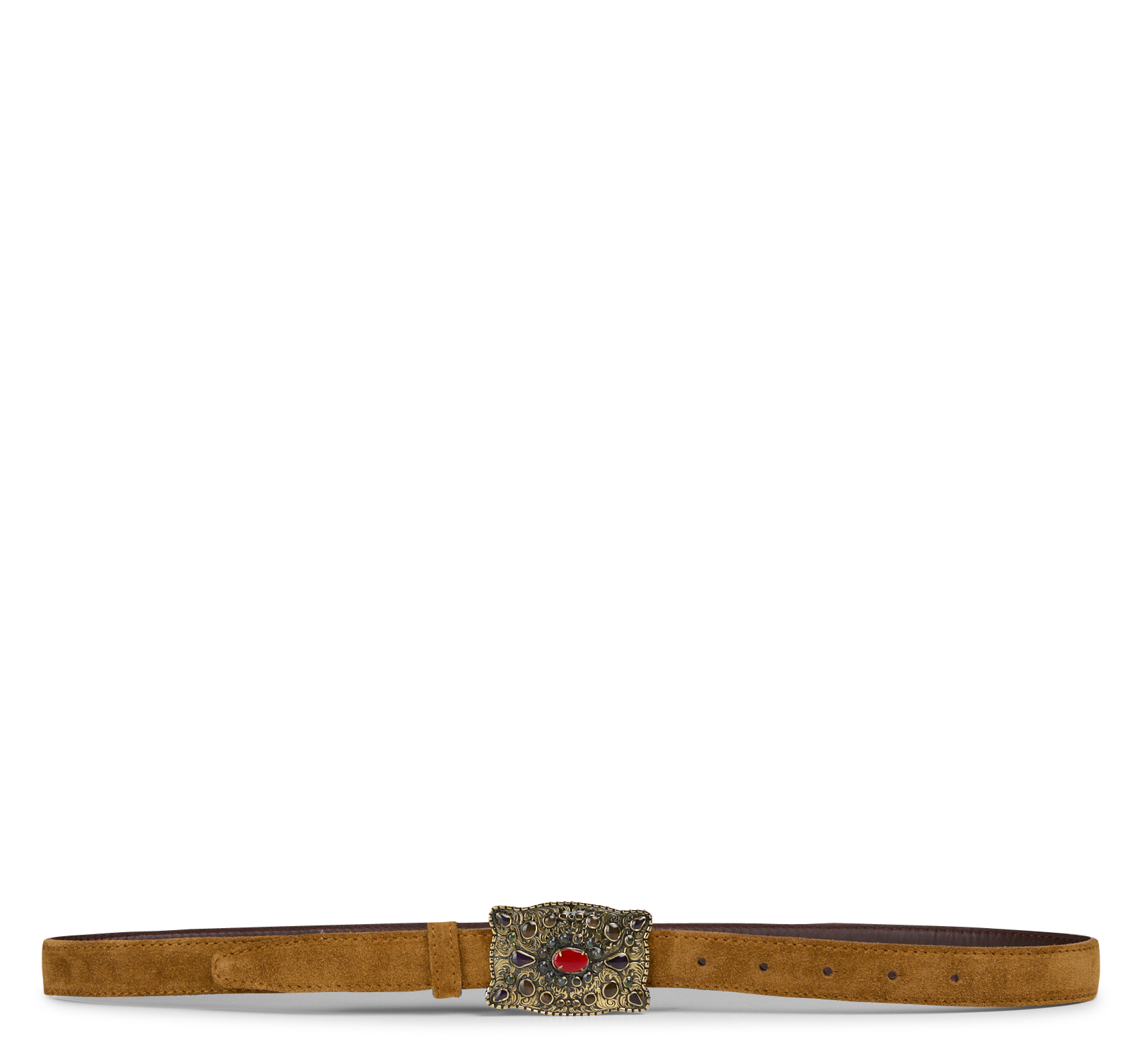 Ceinture en cuir CLARIS VIROT Kaki