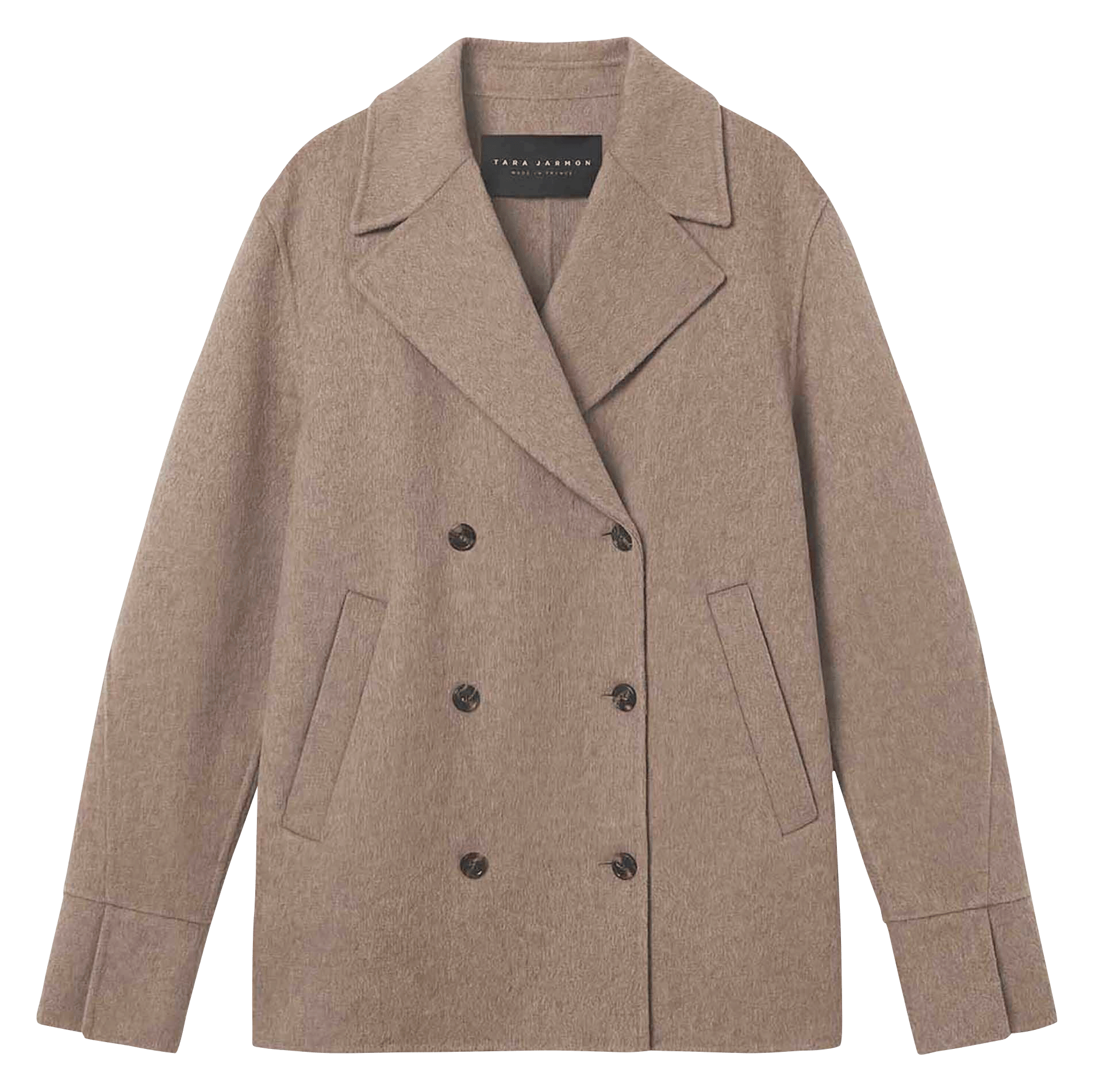 Manteau ample en laine mélangée TARA JARMON Marron