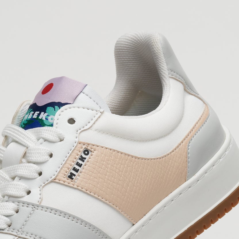 Eco-friendly low-top sneakers MEEKO Beige