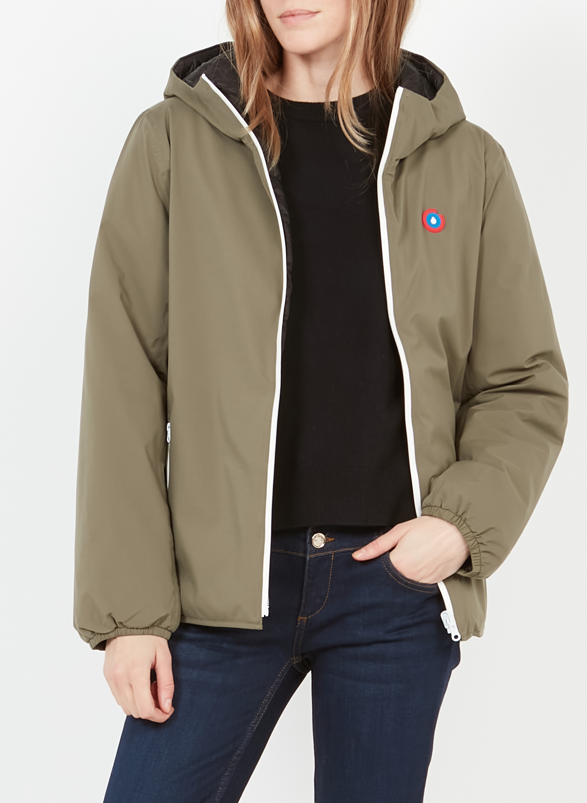 Doudoune réversible à capuche FLOTTE Kaki