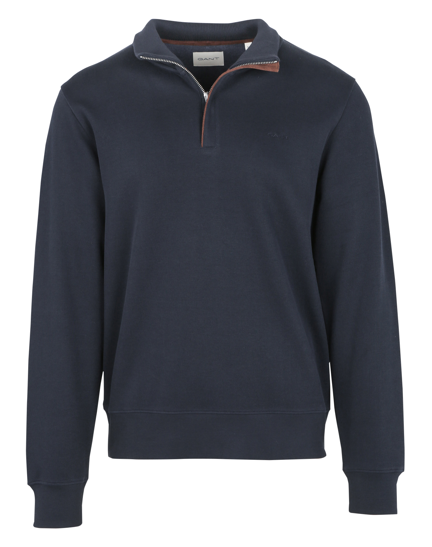 Pull col montant en coton GANT Bleu