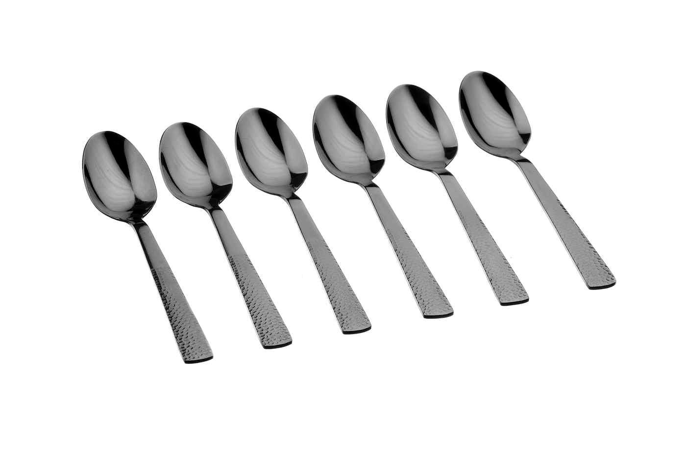 Finn - black set of 6 teaspoons BJORN Black