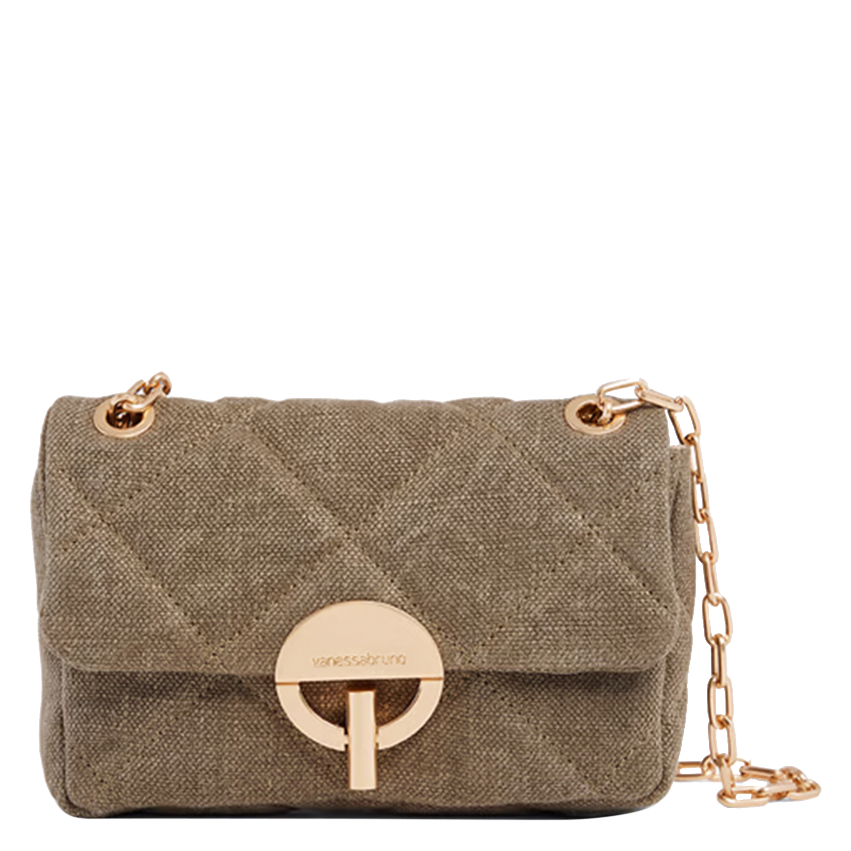 Linen crossbody bag Kaki Vanessa Bruno - Women 4HVE70-V40326
