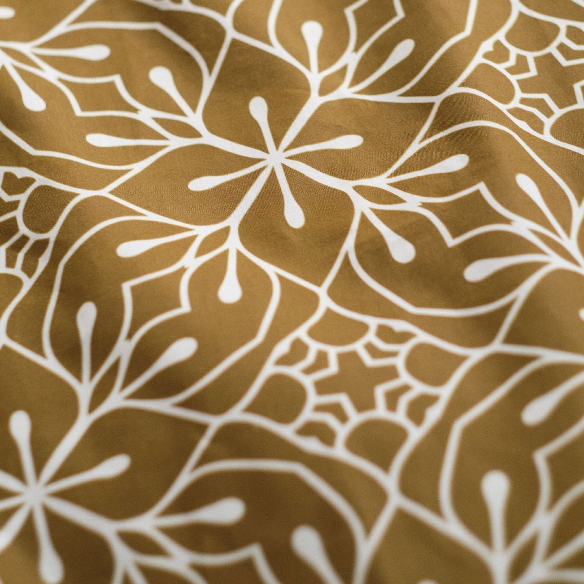 Printed cotton bedding set TODAY LINGE DE MAISON Brown