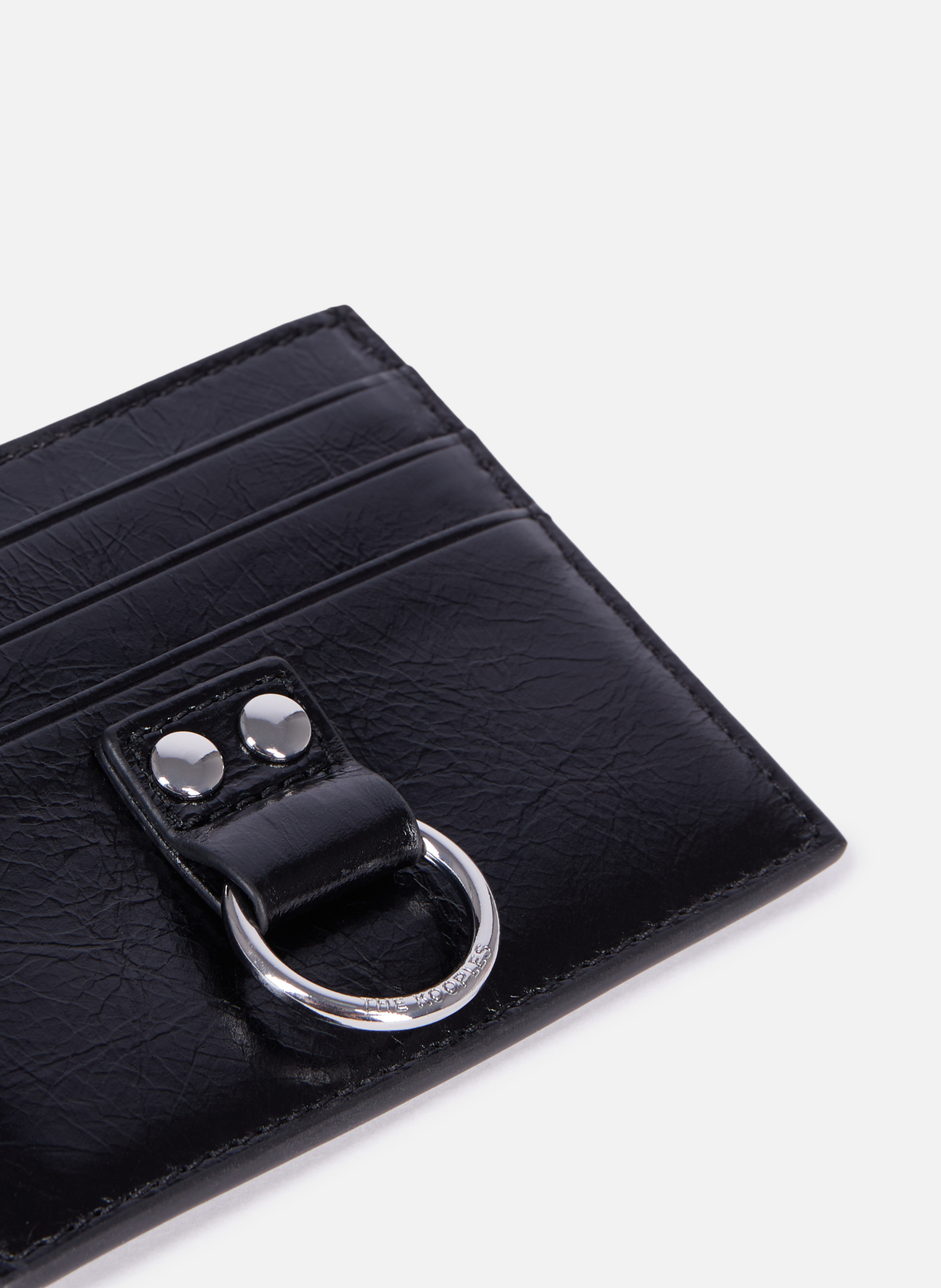 Amelia leather card holder Black