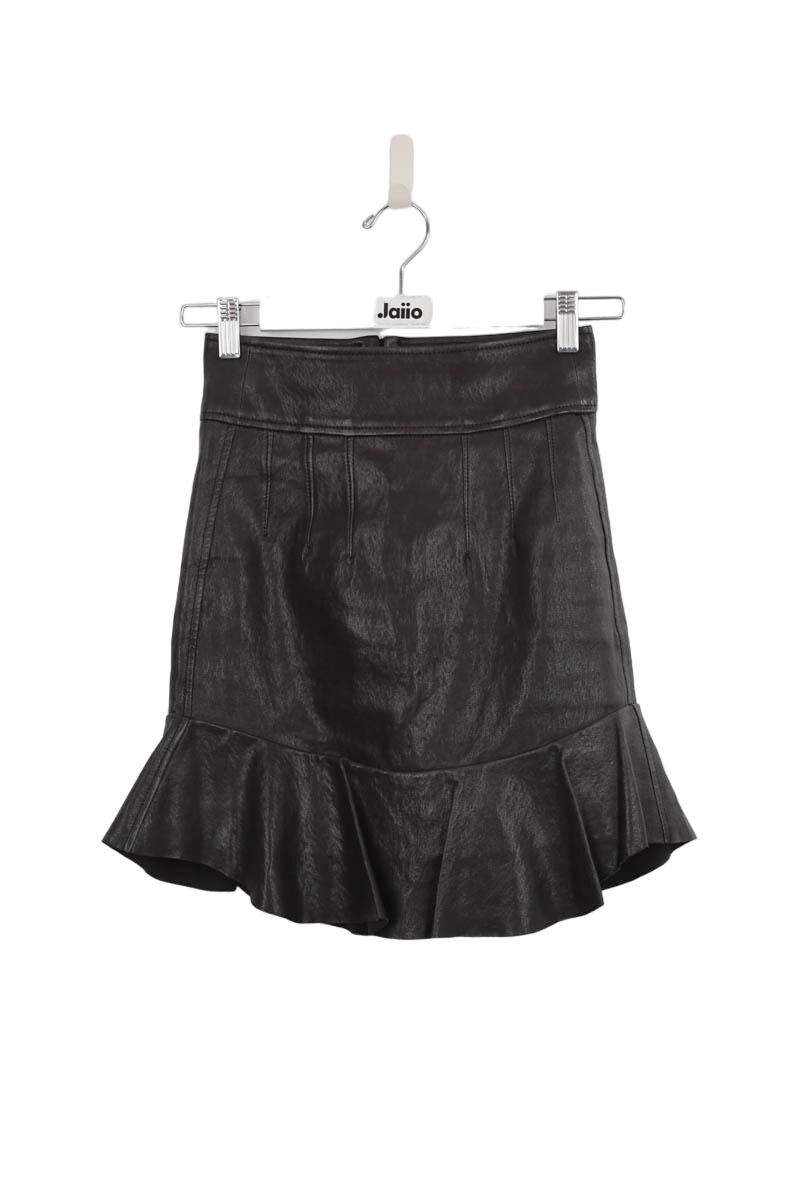Leather mini-skirt ISABEL MARANT - Seconde Main Black