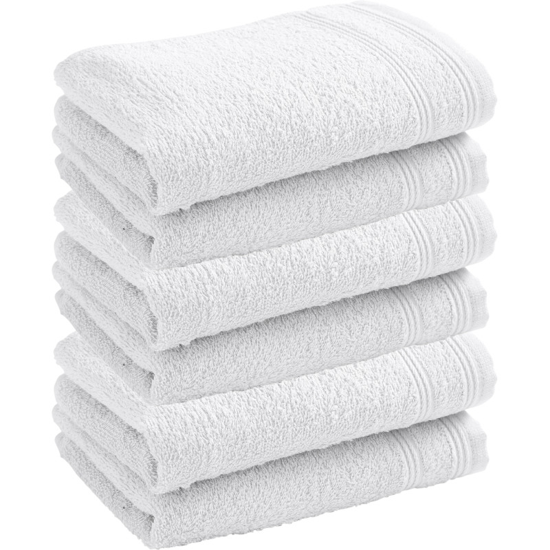 100% combed cotton hand towel COTON PUR White
