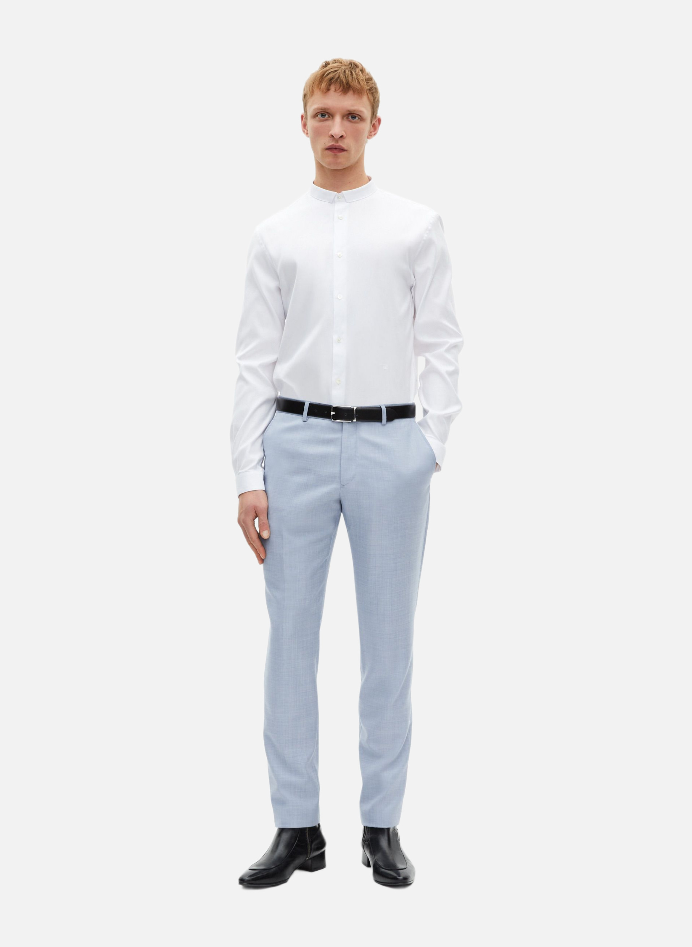 Tailored wool suit trousers THE KOOPLES Blue