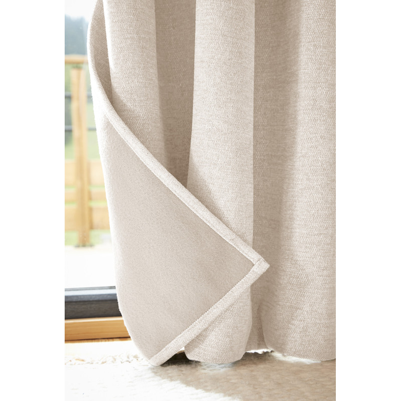 Blackout and Thermal Curtains L'EFFET PAPILLON Beige