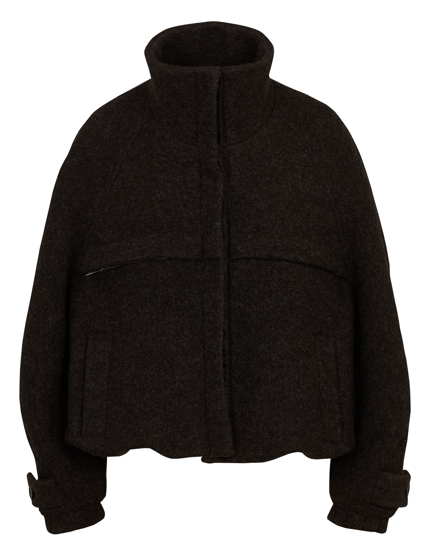 Oversize-Wolljacke LAURENCE BRAS Braun