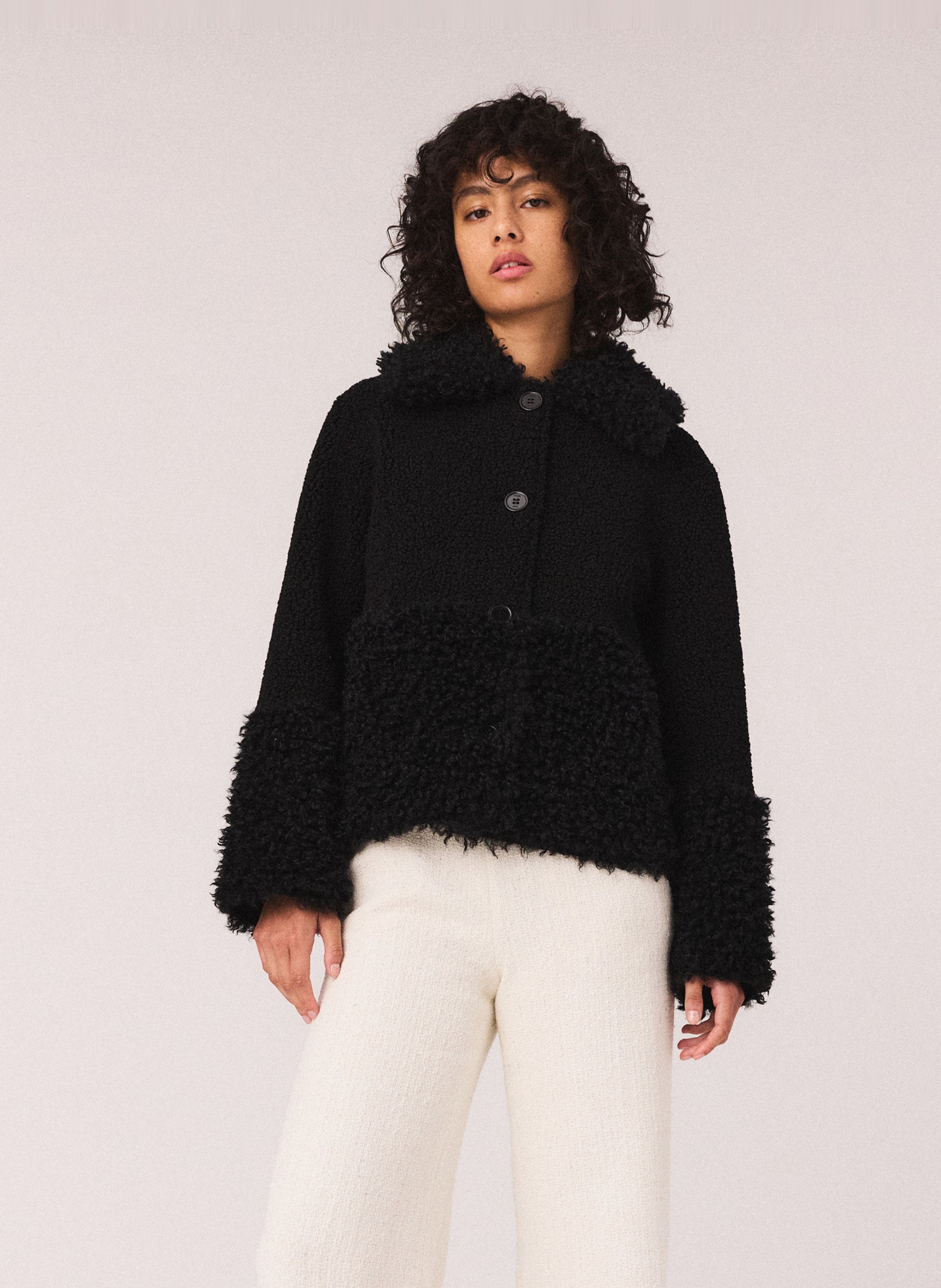 Blair Fancy straight jacket MAJE Black