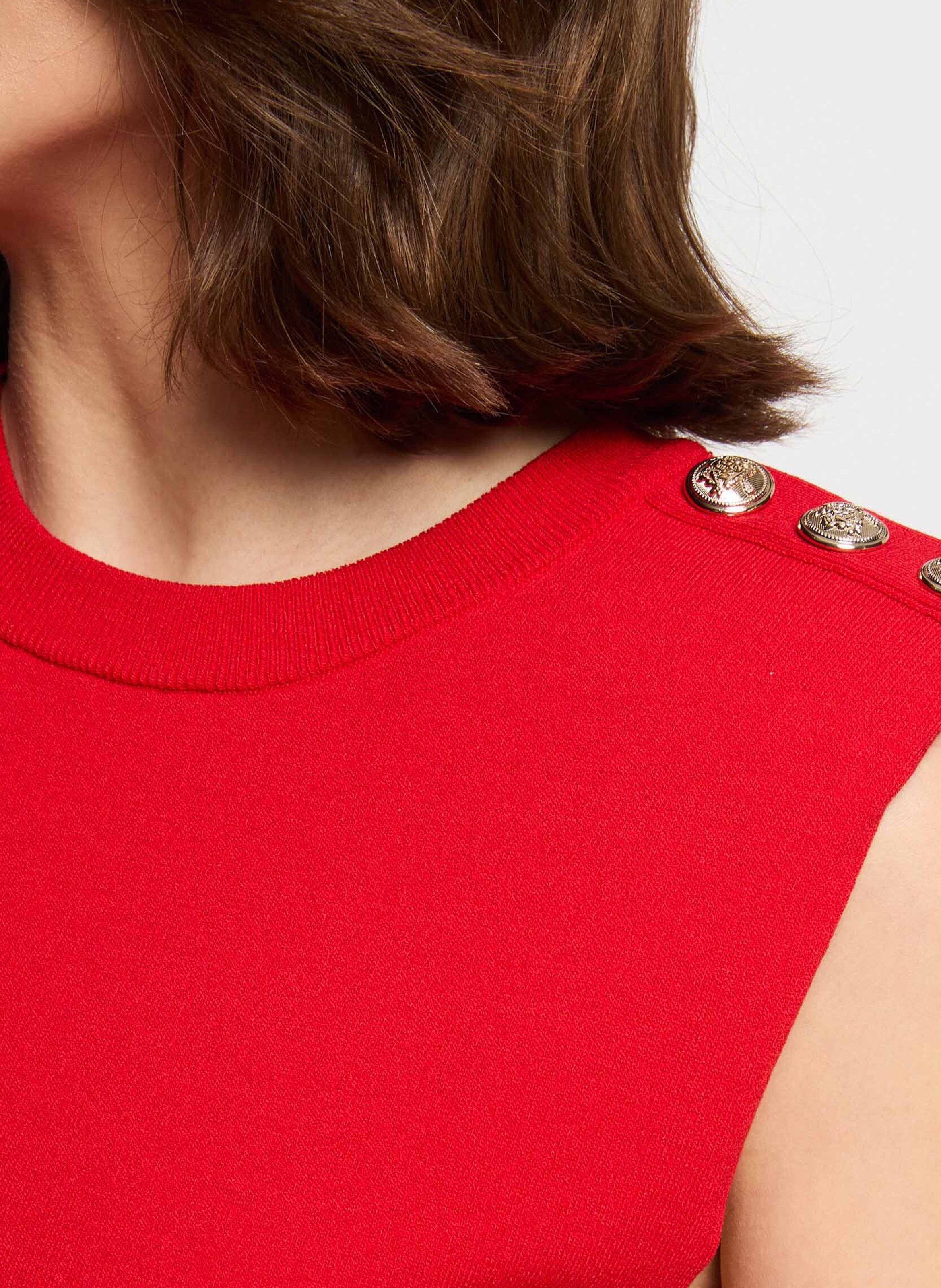 Pull col rond  MORGAN Rouge