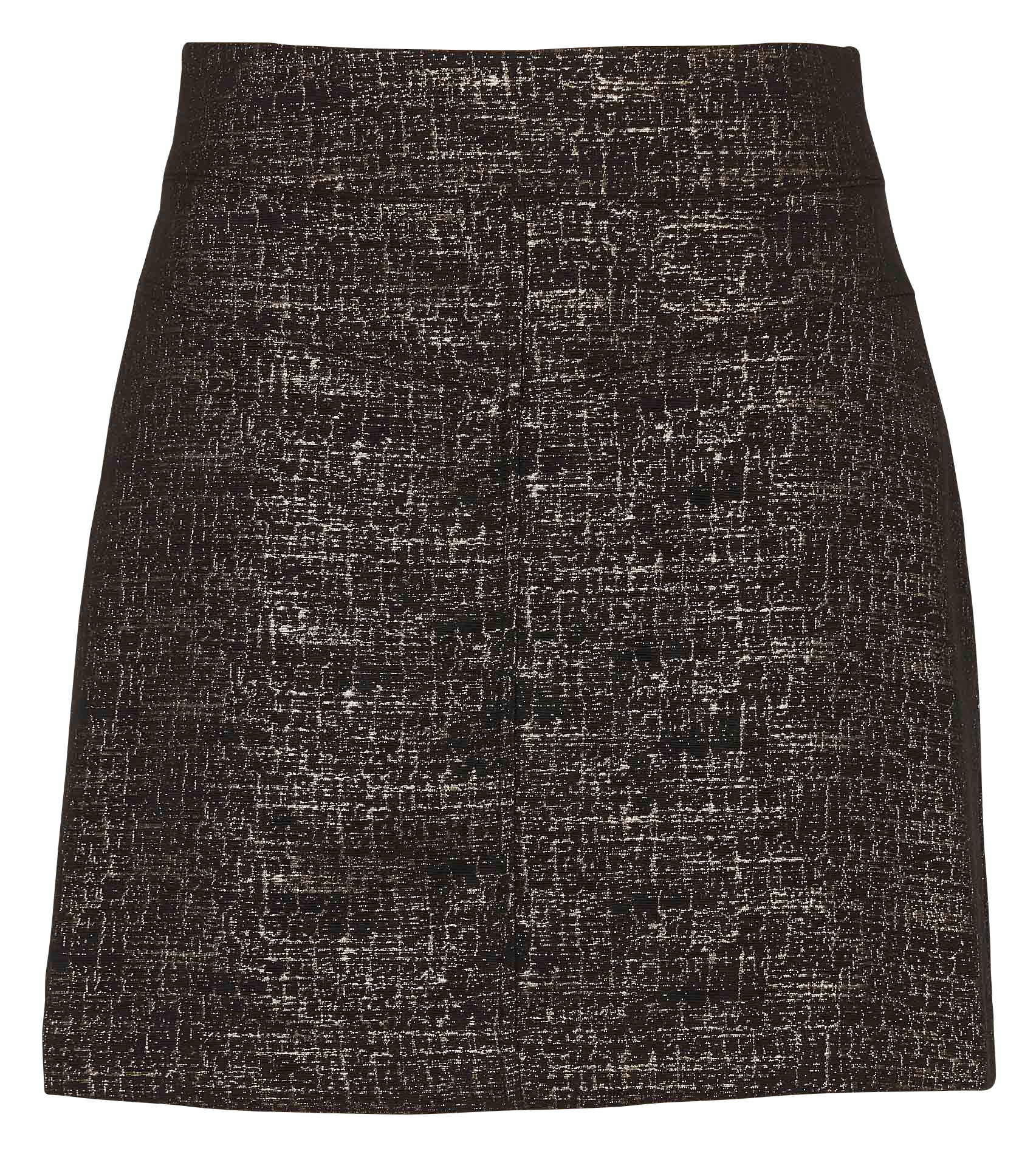Short cotton-blend jacquard skirt LA FEE MARABOUTEE Black