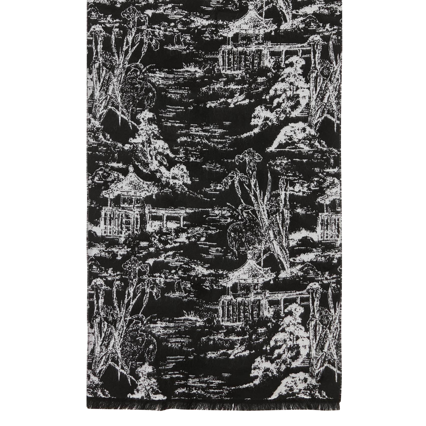 Jacquard scarf Black