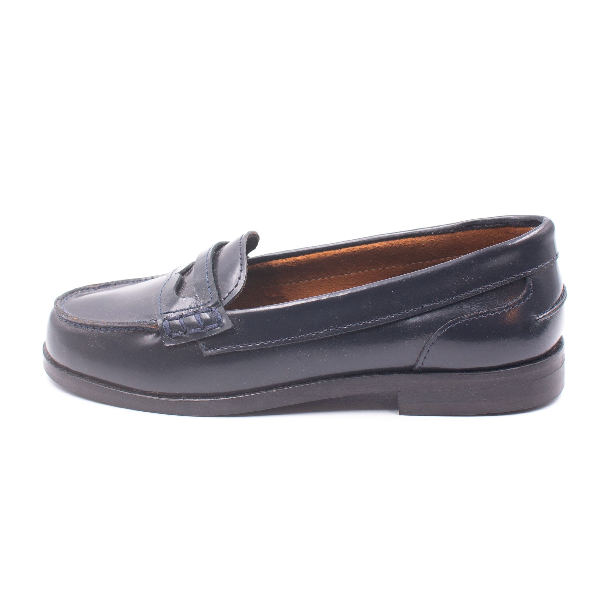 Oni aspen - leather moccasins for girls Boni & Sidonie Blue