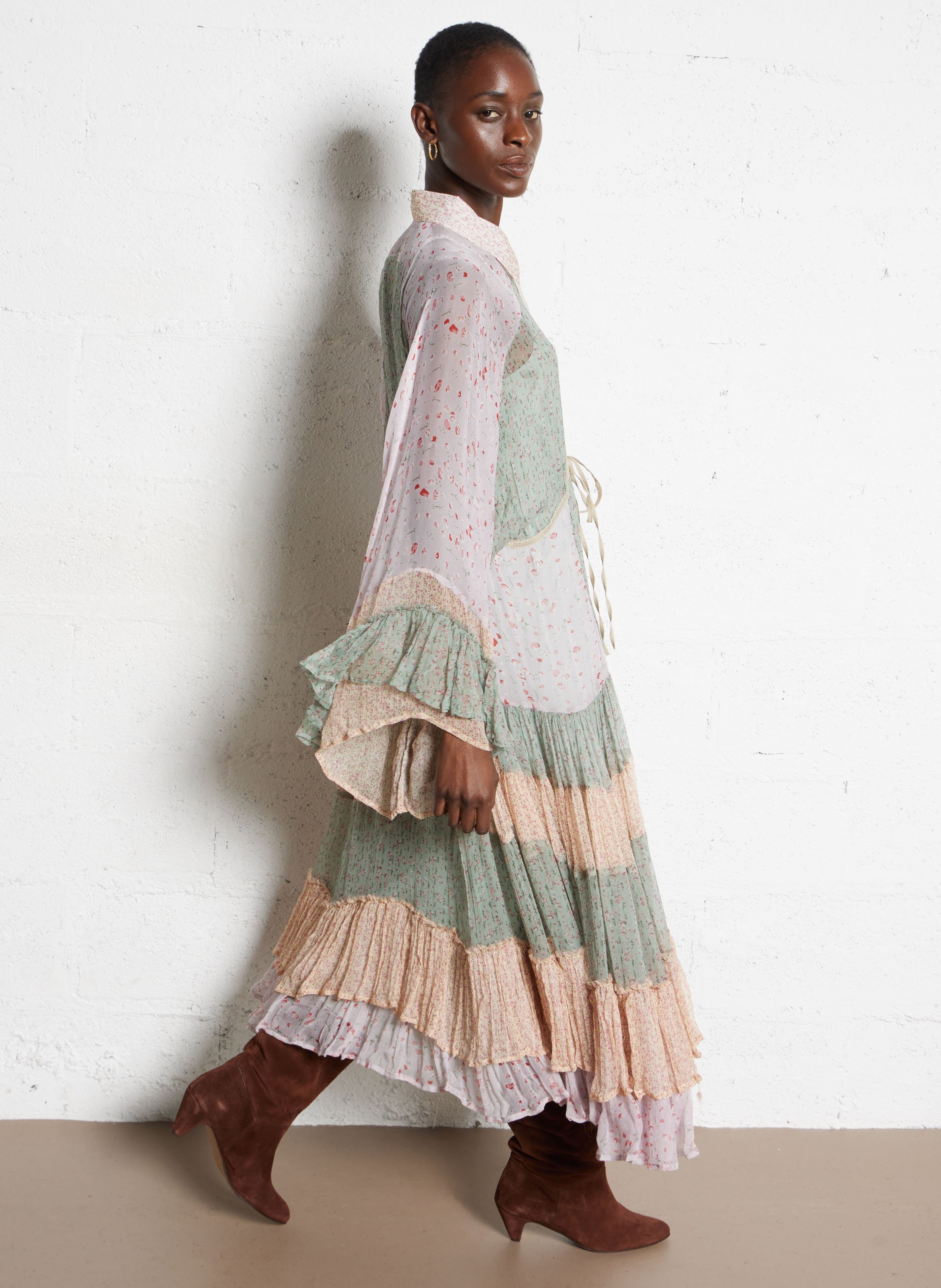 Bottes en cuir ANONYMOUS COPENHAGEN Marron