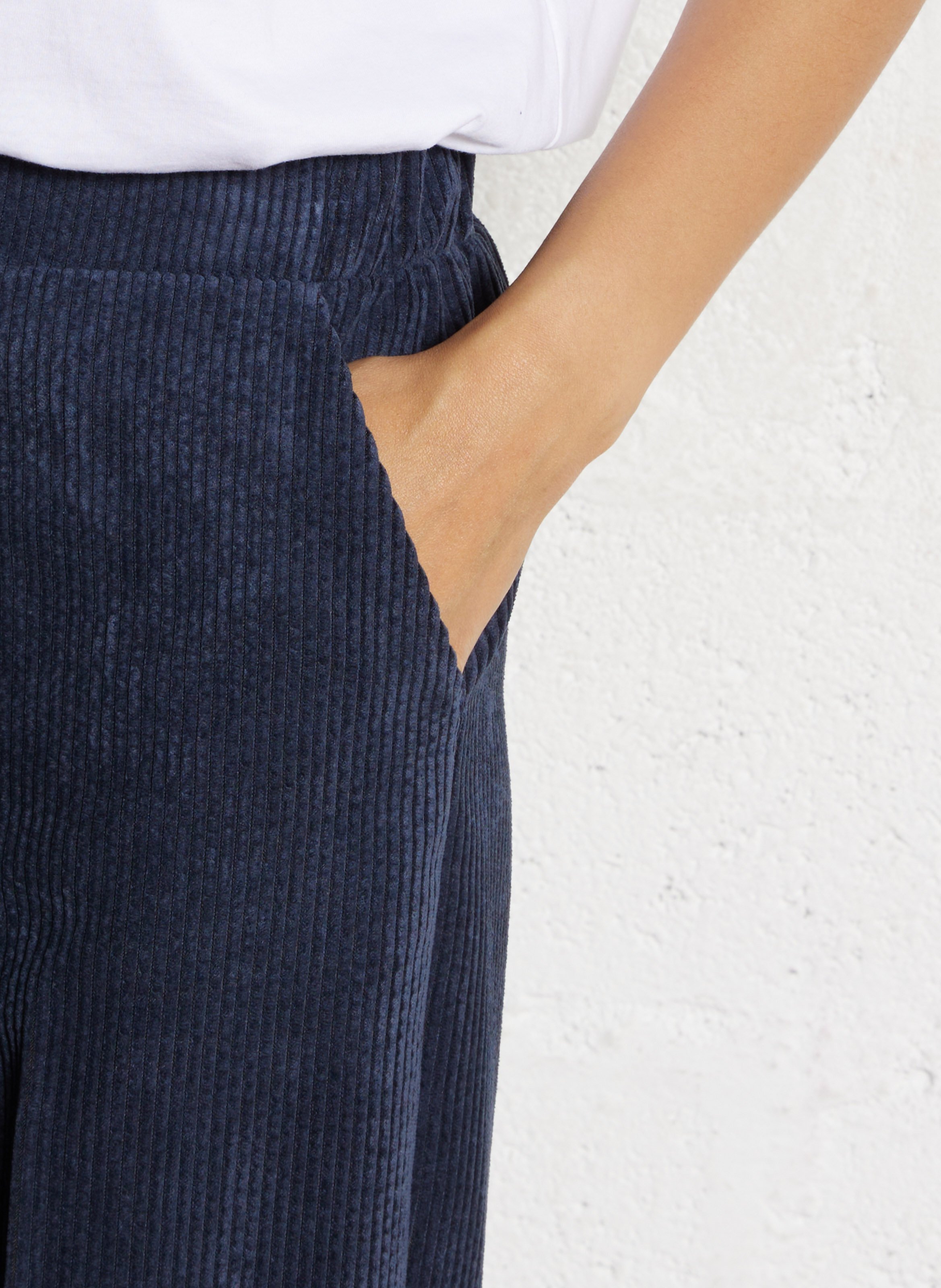 Ribbroek met uitlopende pijpen IMPERIAL Blauw