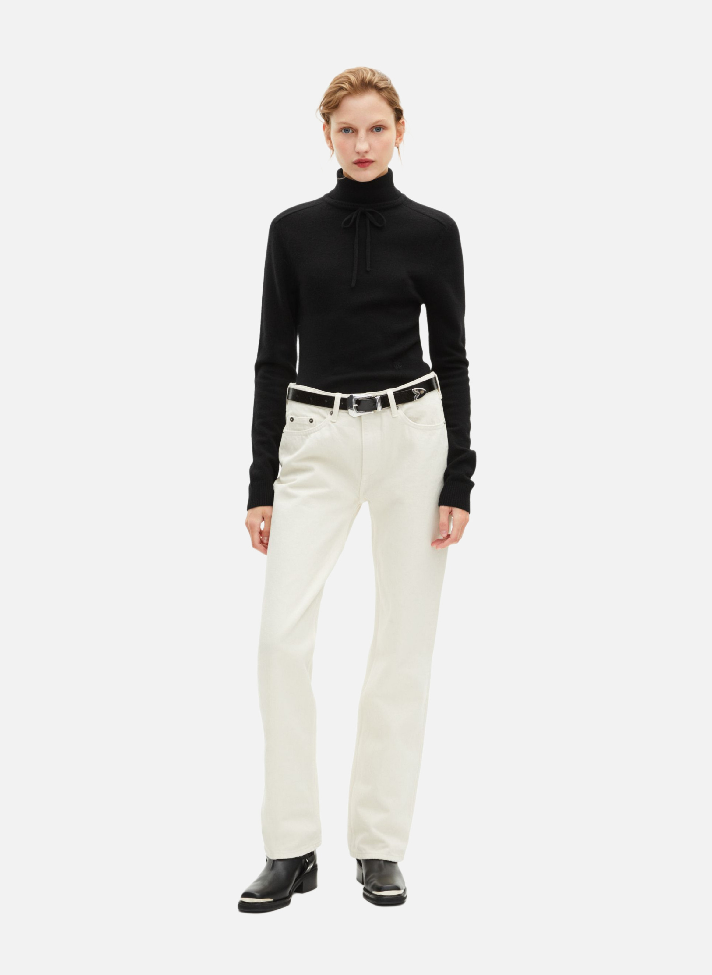 Cashmere polo neck sweater THE KOOPLES Black