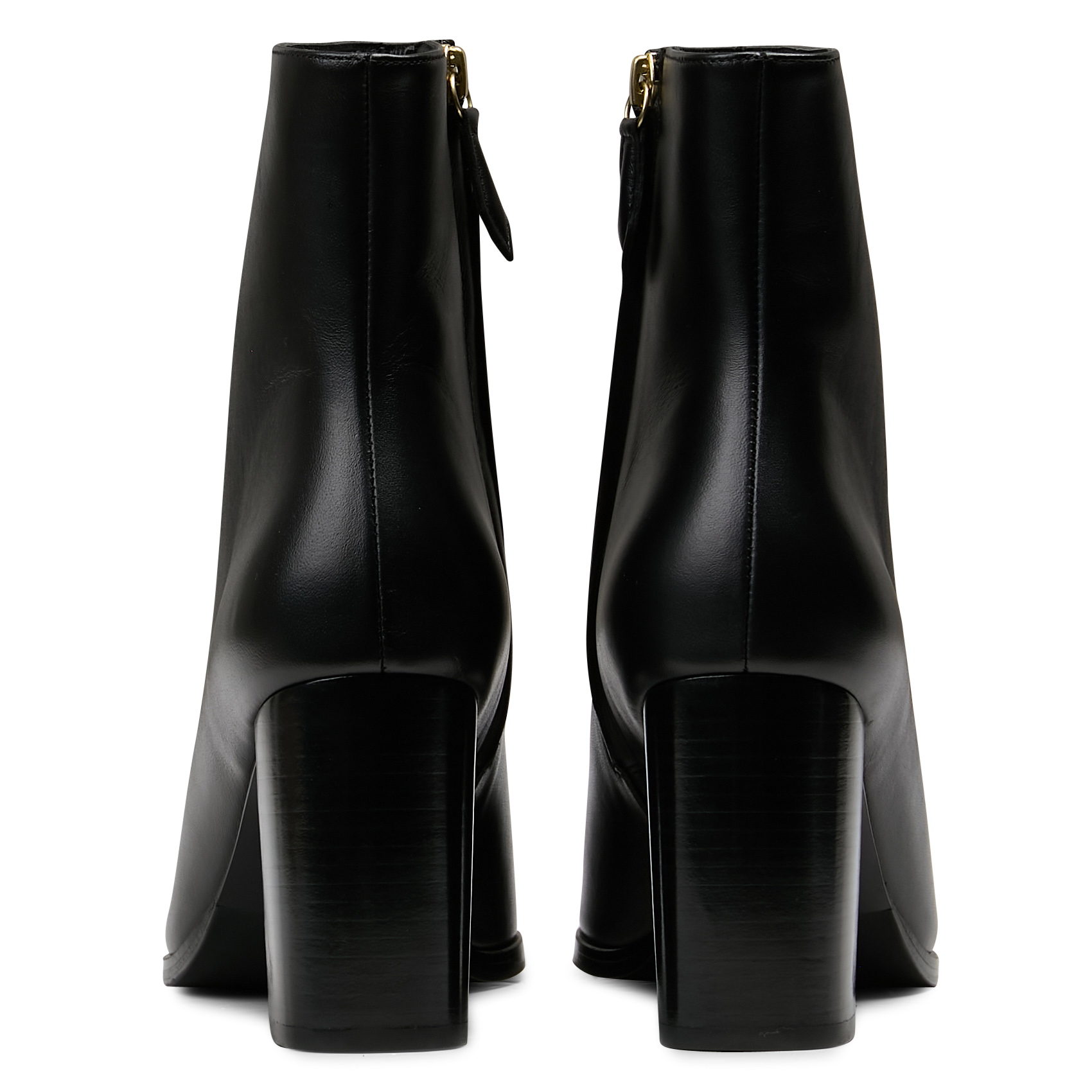 Bottines à talons en cuir RIVECOUR Noir